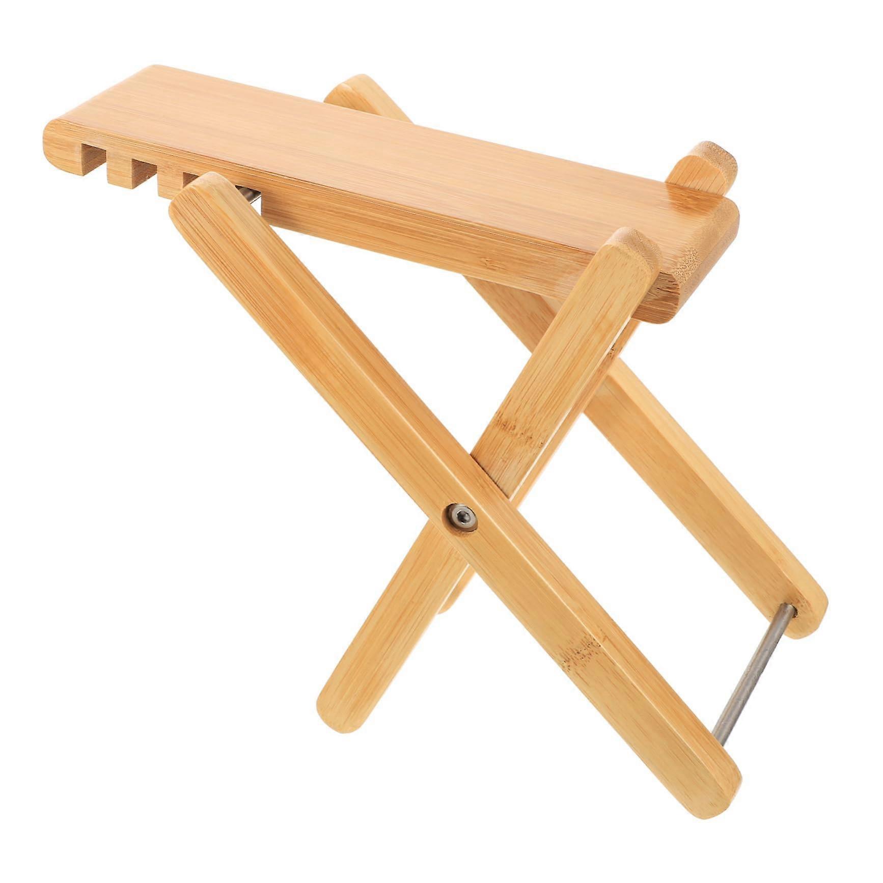 Guitar Performance Foot Support Tool Adjustable Height Folding Footstool for Design Practice and Performance Stable Support for Guitarists