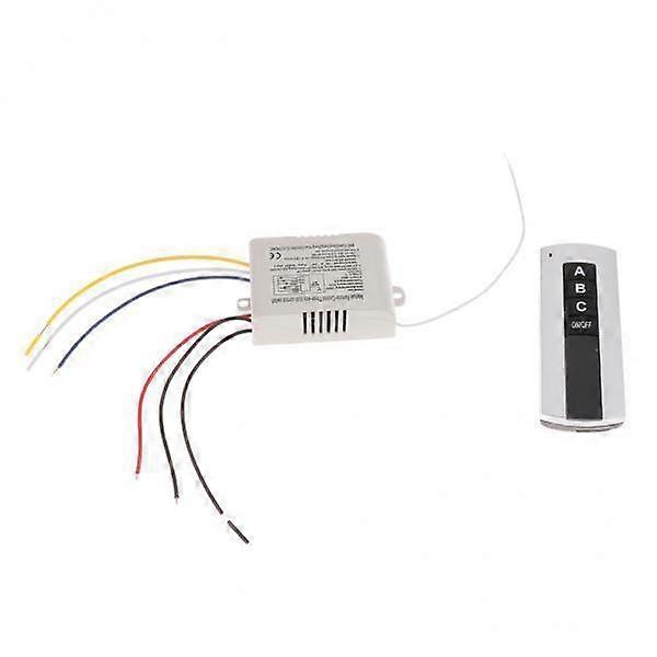 4x Interruttore digitale della luce wireless a 3 vie on / OFF con telecomando 220V-240V