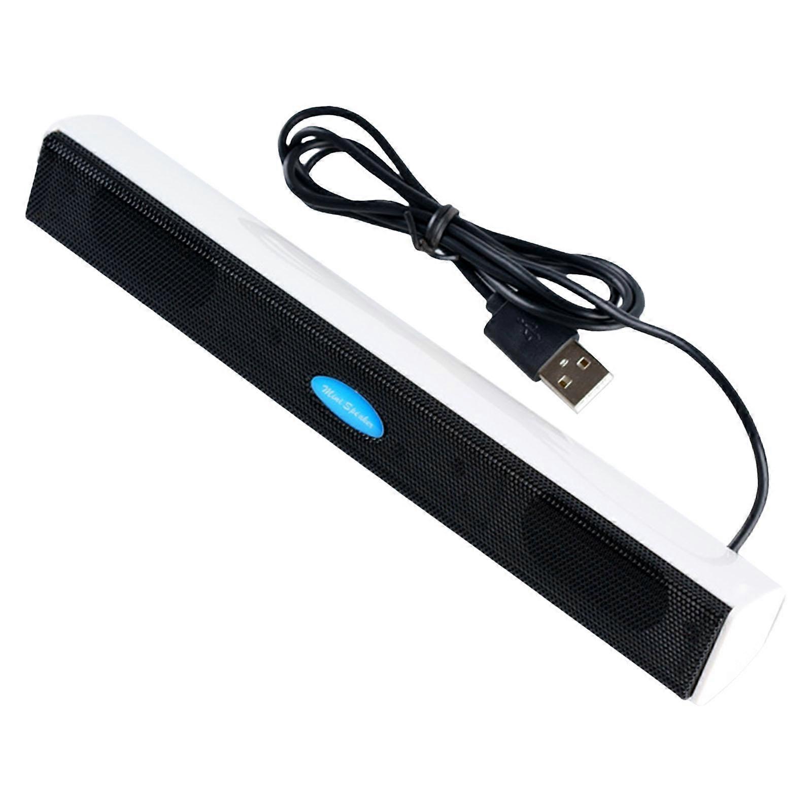 USB Computer Speaker Stereo Sound Sound Bar for PC Space Saving