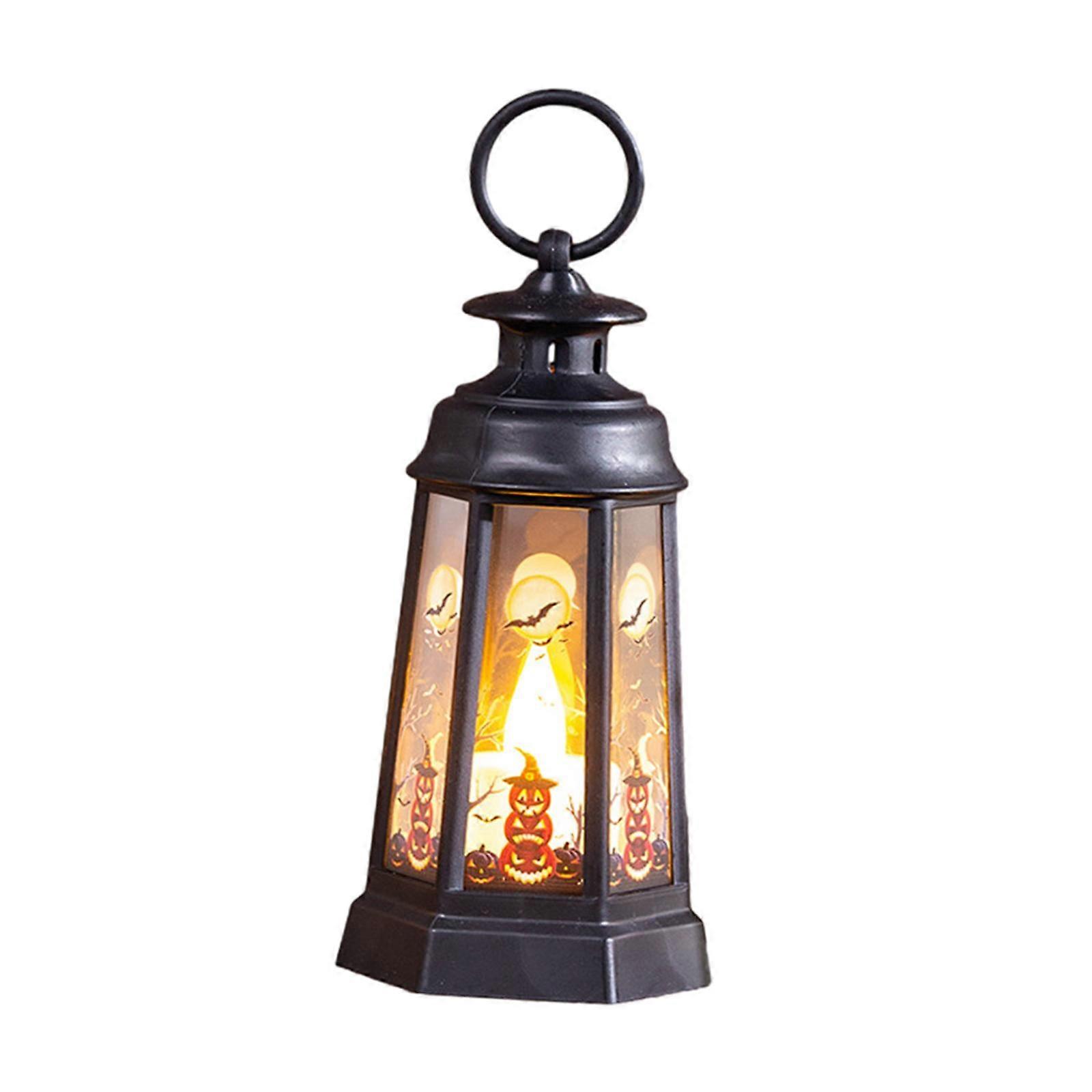 Halloween Lighted Lantern Handheld Lantern Lighting Nightlight Hanging Lantern