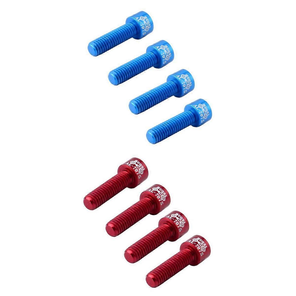 8 adet Hafif M5x17mm Bisiklet Kulaklık Cıvataları MTB Yol Bisikleti Alaşım Kök Vidaları