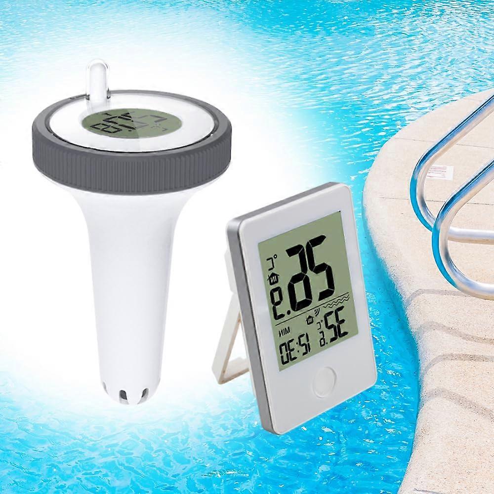 Wireless Pool Thermometer, Pool Thermometer,, Water Thermometer, Turbo for 60 m Range Through Walls, Ideal for Pool, Whirlpool and Aquarium