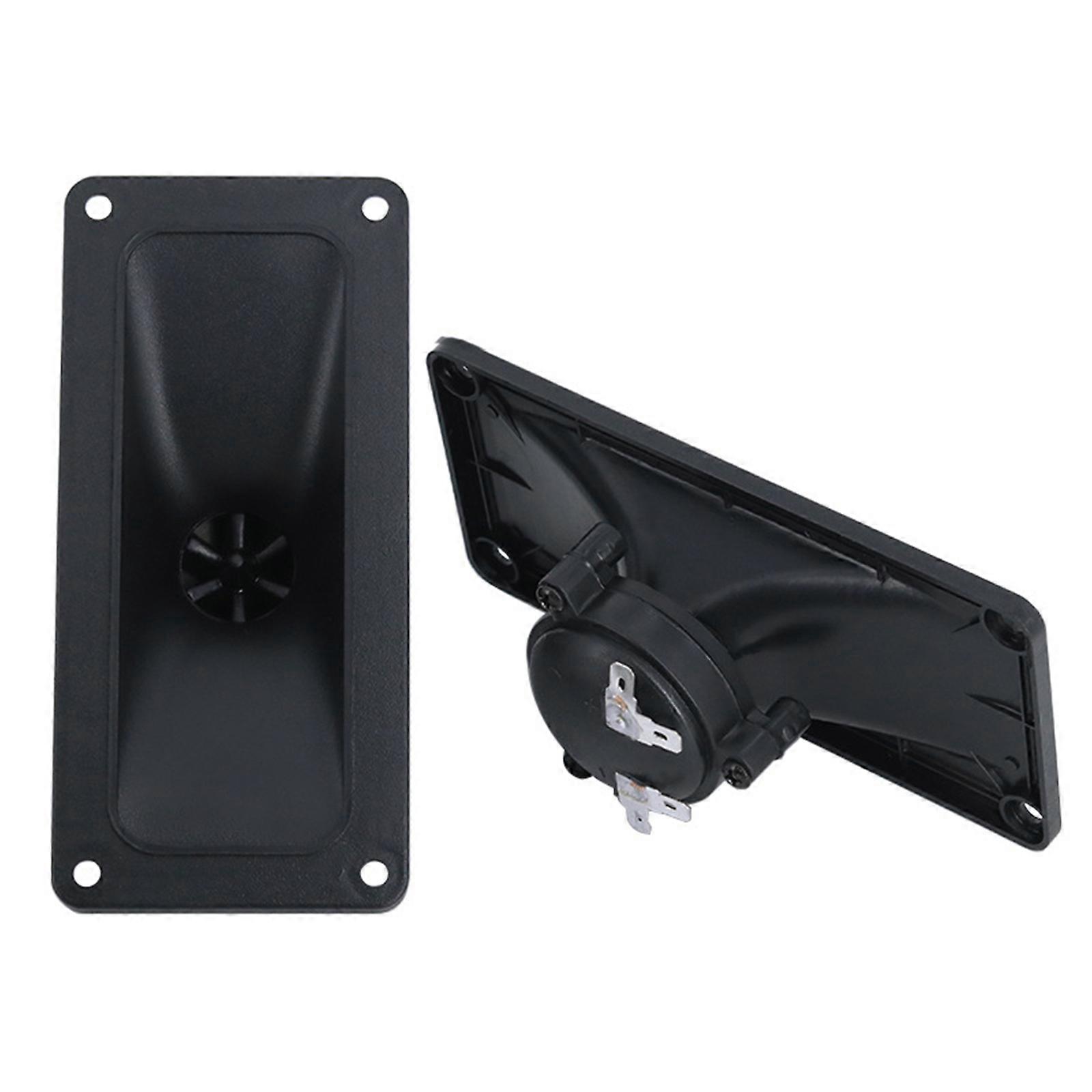 1Pair Magnetic Piezoelectric Tweeter Speaker with Reliable ABS Casing Square Horn Tweeter Speakers for Superior Sound