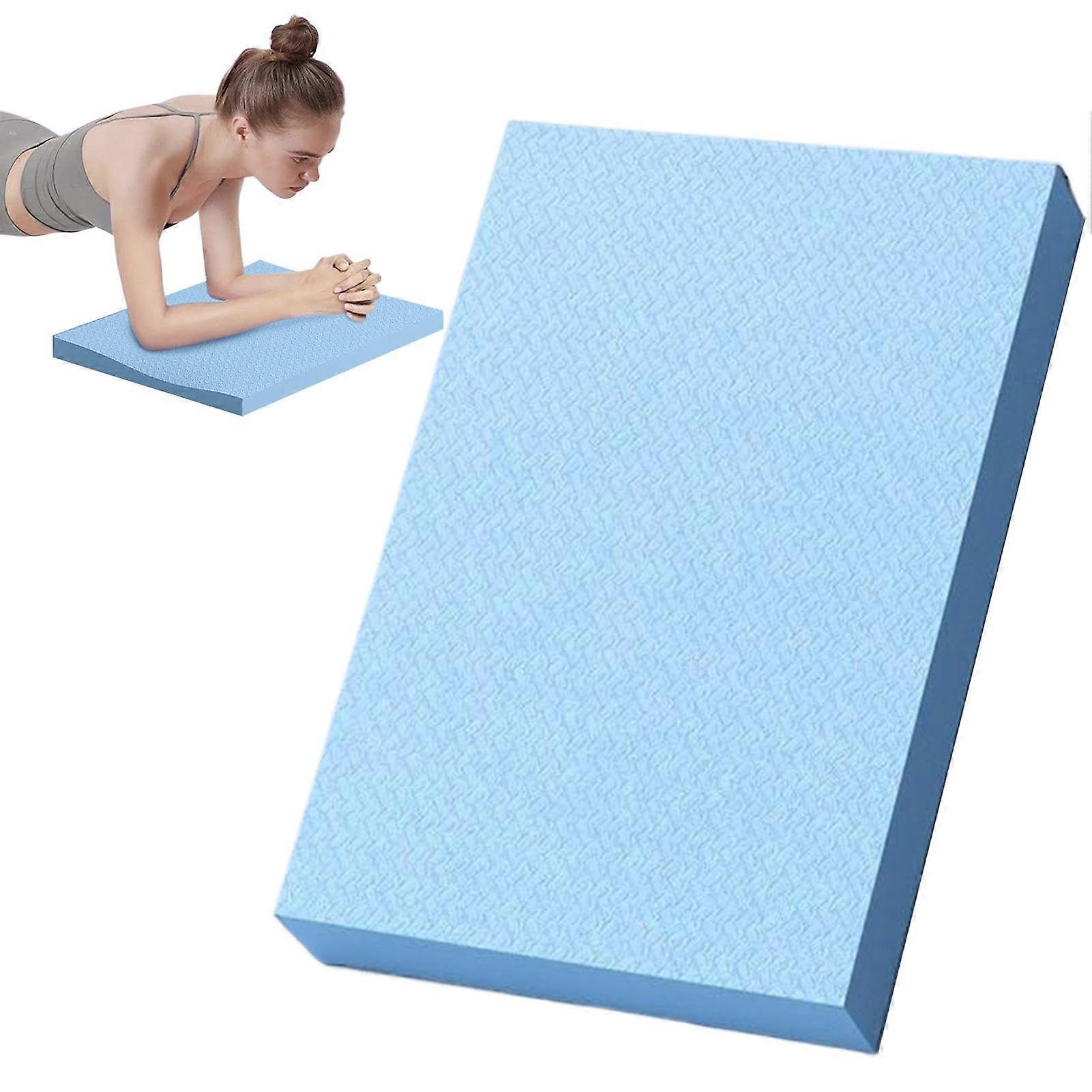 Exercise Balance Pad Non-Slip Yoga Mat Trainer High-Density TPE Cushion Blue Waterproof Knee Pads