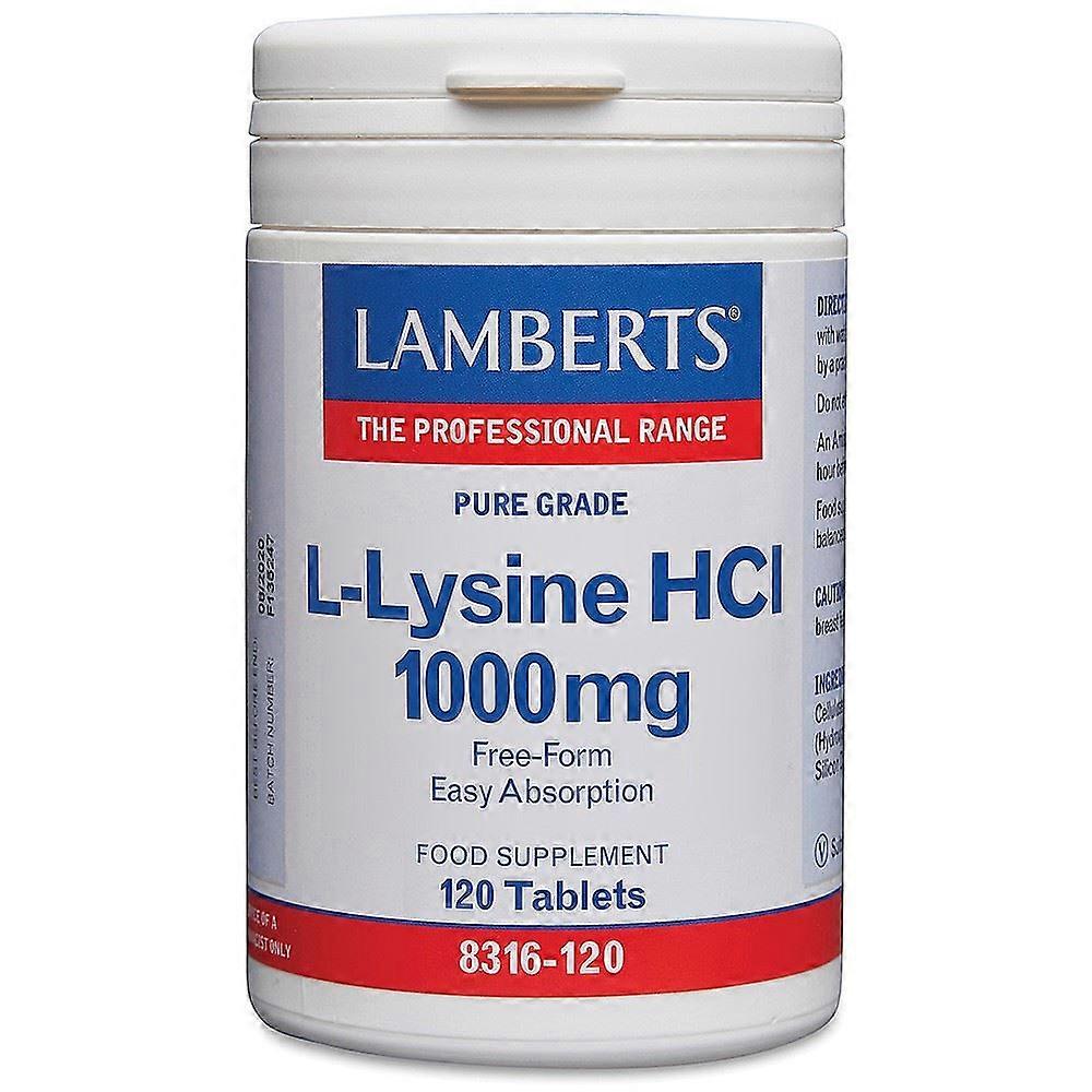 Lamberts L-Lysine 1000mg 120 tablets