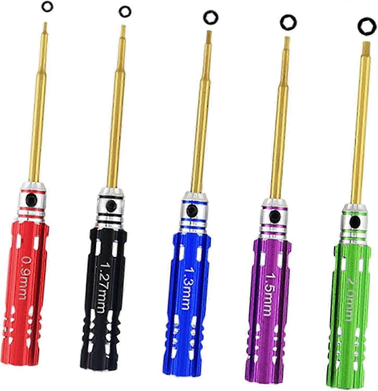 RC Screwdriver Tools Kit 5pcs Hex Screw Driver RC Tools Kits Set for RC Models