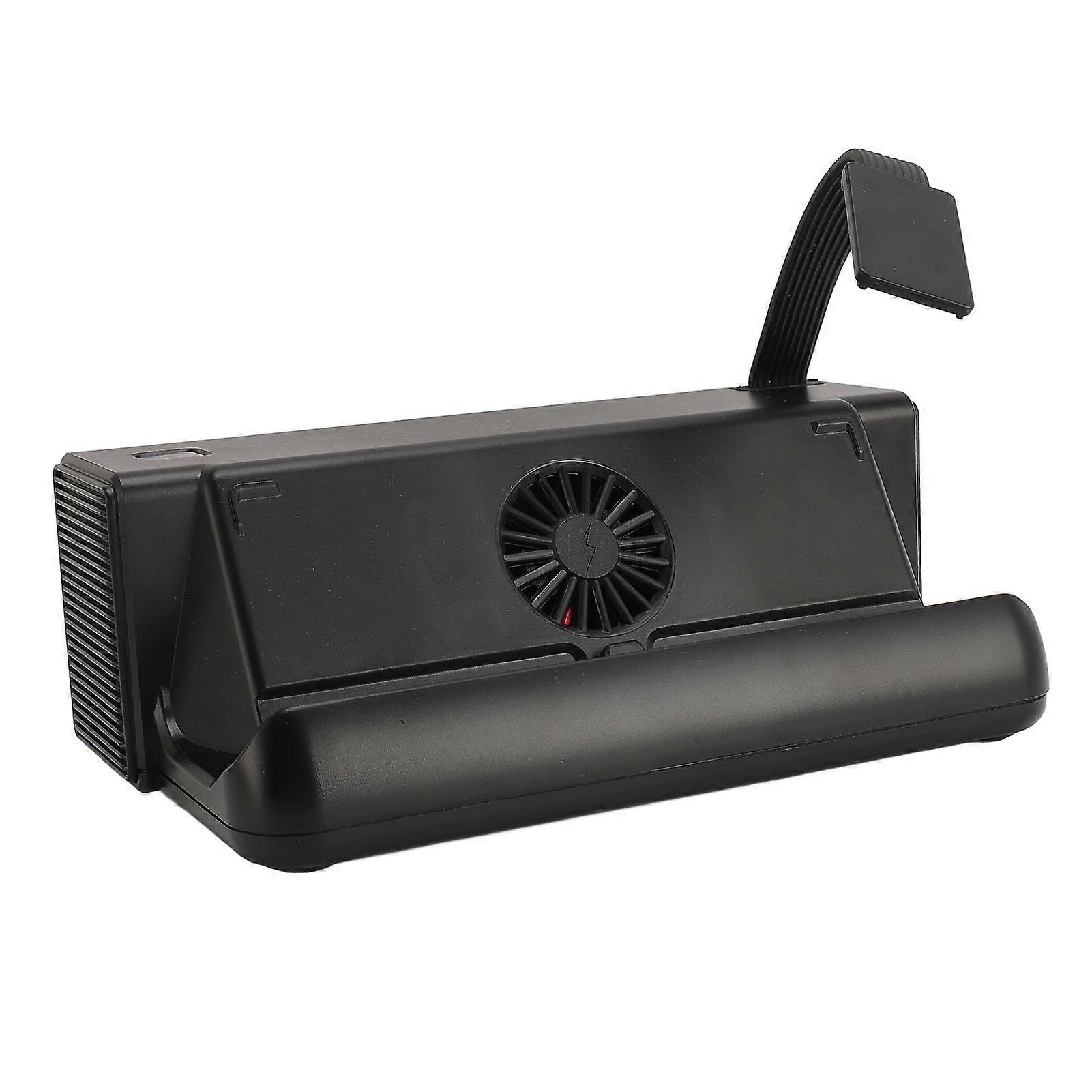 8-in-1 TV Docking Station with 4K HDMI, Game Card Reader, USB Hub, and Cooling Fan