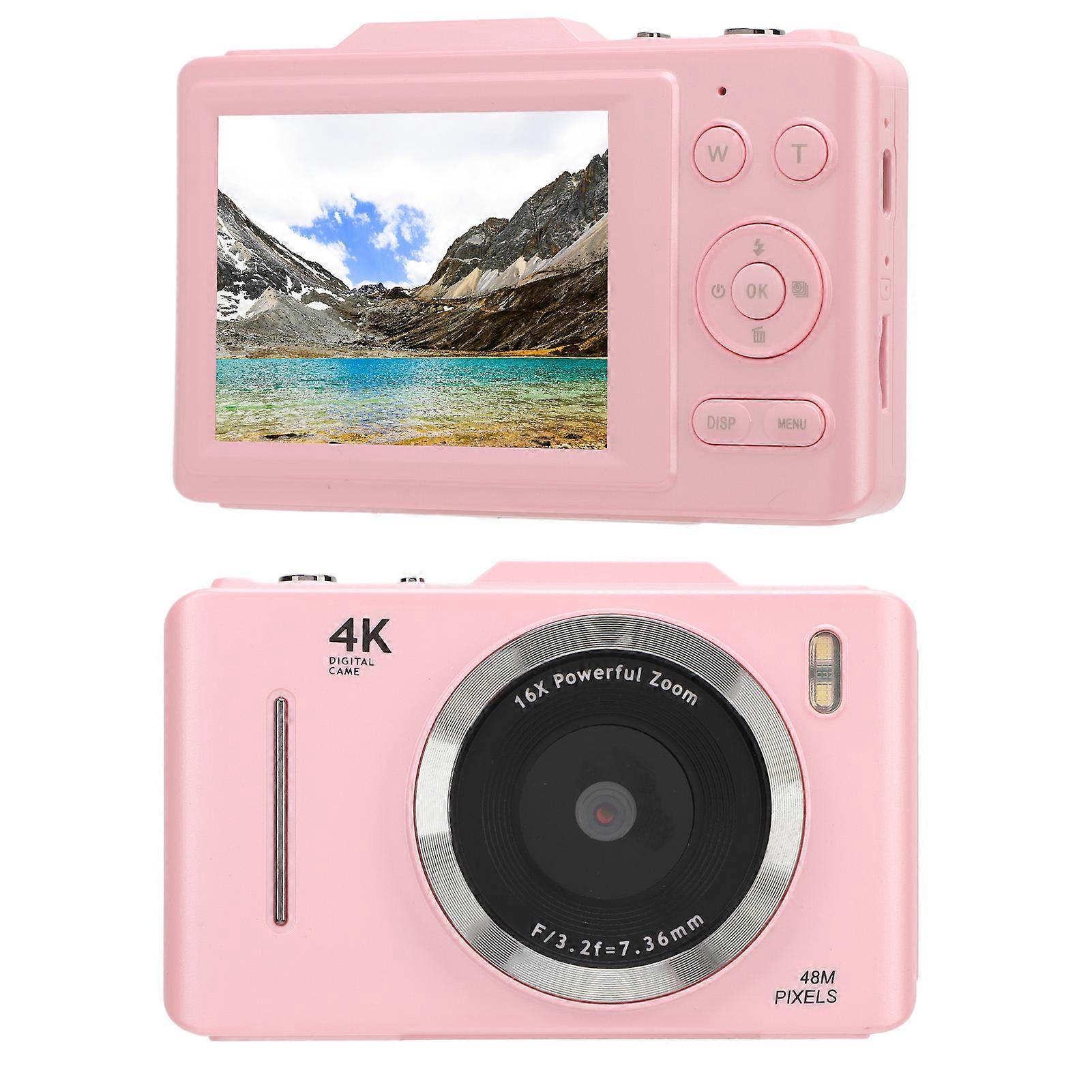 Digital Camera 16X Digital Zoom Autofocus Camera 48MP 4K Video Recording Video Recording Anti Shake Vintage Digital Camera with 2.8 Inch Display Scre