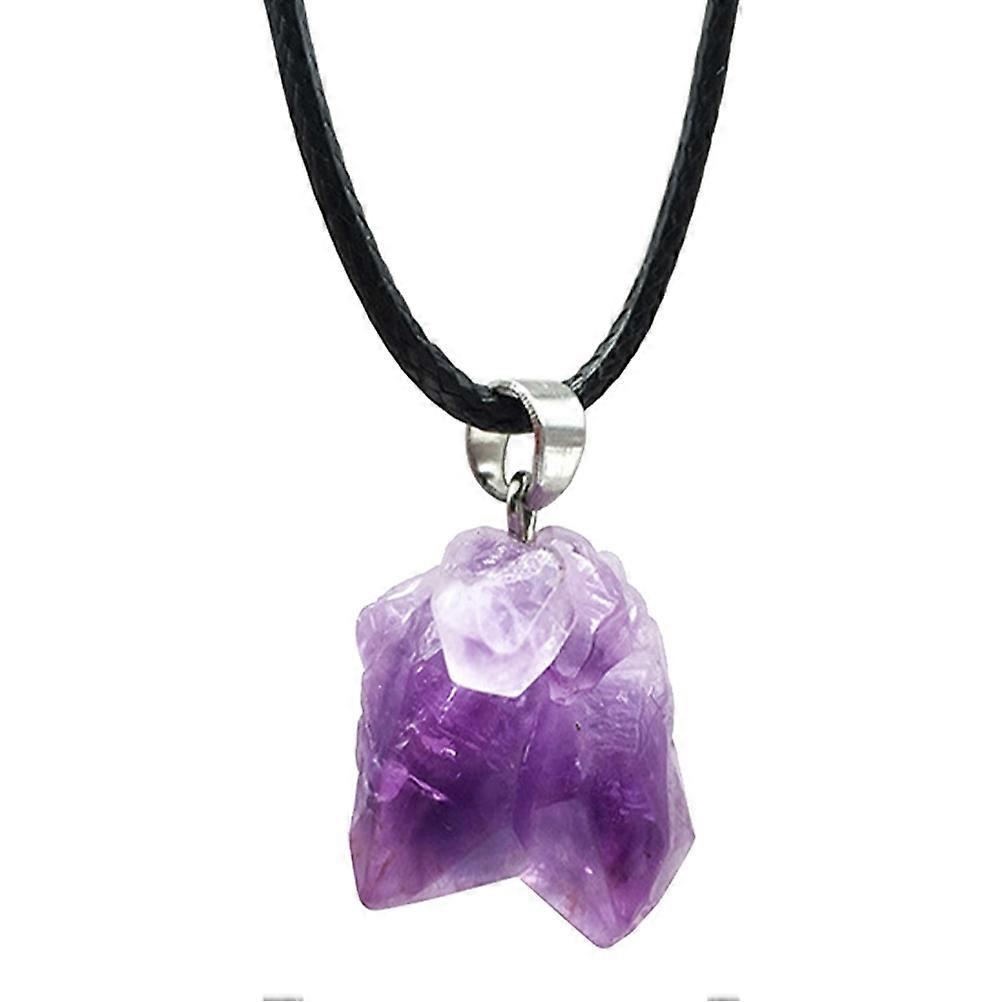 Comfortable and Shiny Amethyst Necklace Suitable for Various Settings