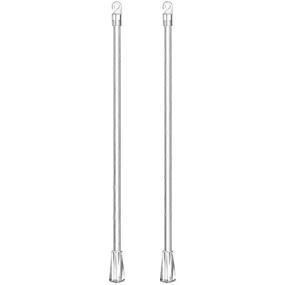 Curtain Pull Rods for Drapes   Transparent Blind Wands Replacement Sticks with Hook for Easy Drapery Operation
