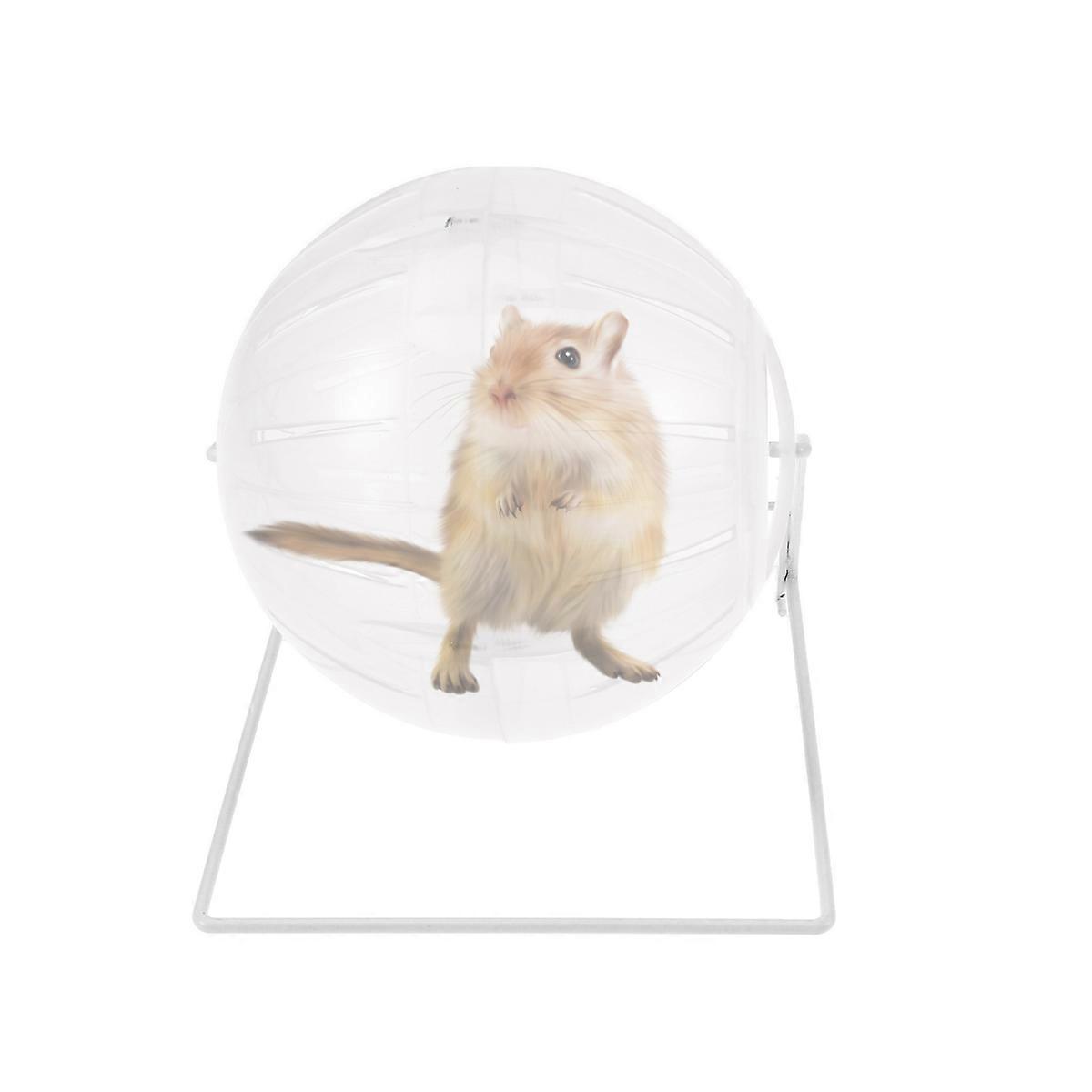 Multifunctional Transparent Hamster Running Ball with Stand – Mini Exercise Sphere for Gerbils, Mice, and Small Pets – Interactive Activity Enhancer