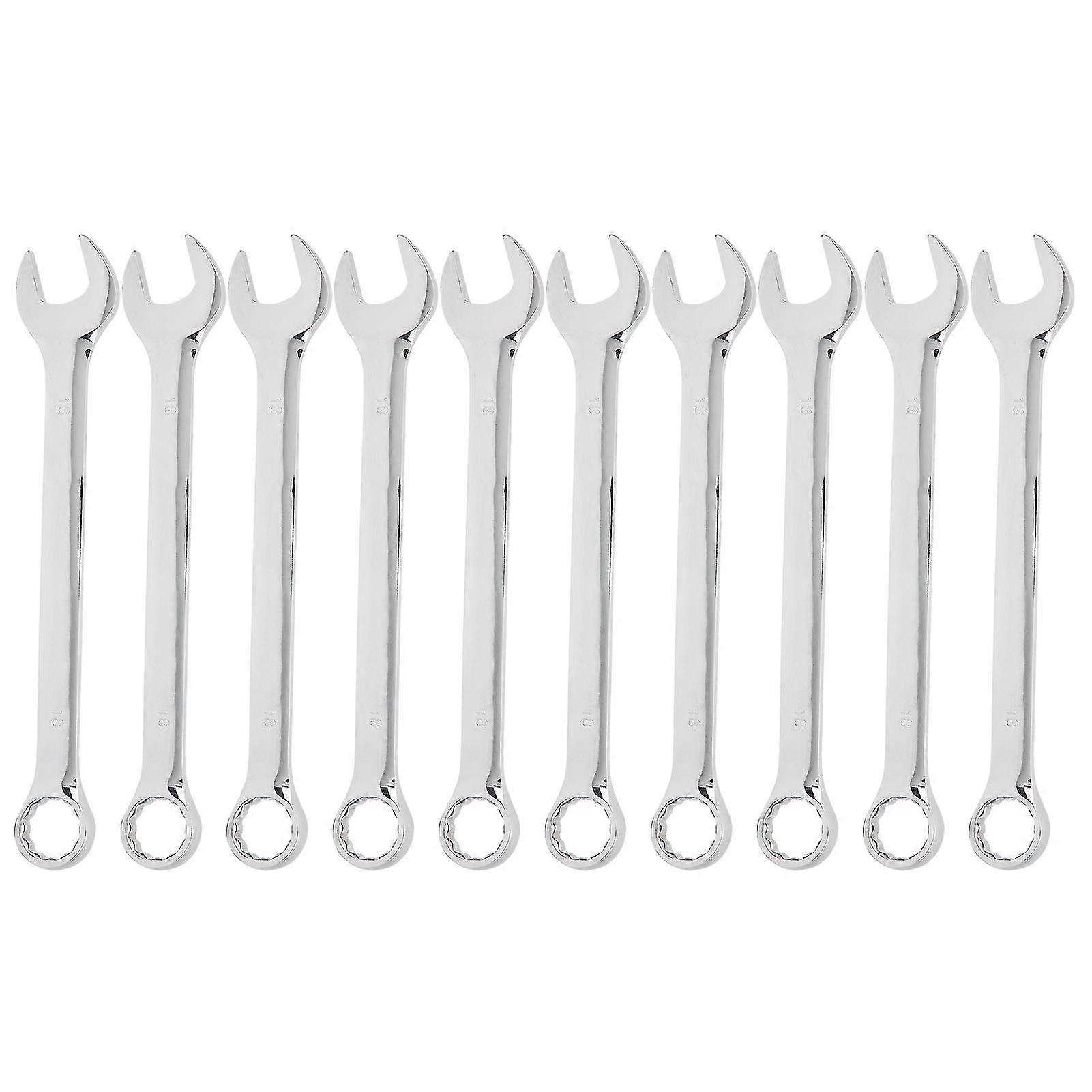 10PCS 18mm Chrom-Vanadium Doppelkopf Ratschenschlüsselsatz