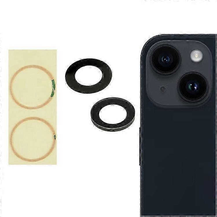 Adhesive Rear Camera Lens Protector for 14/14 Plus, No Logo Design