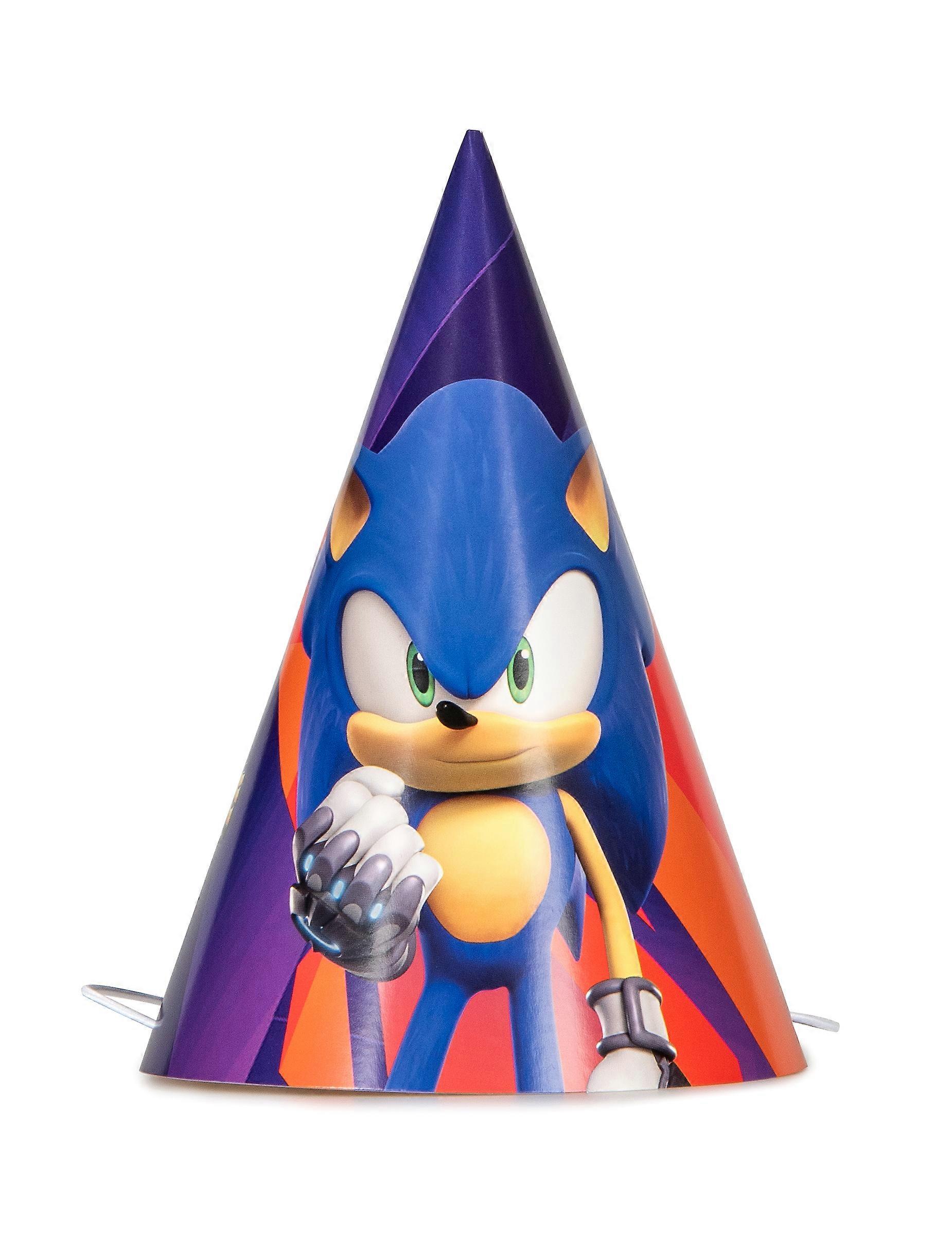 8 Sonic Prime Party Hats 18cm
