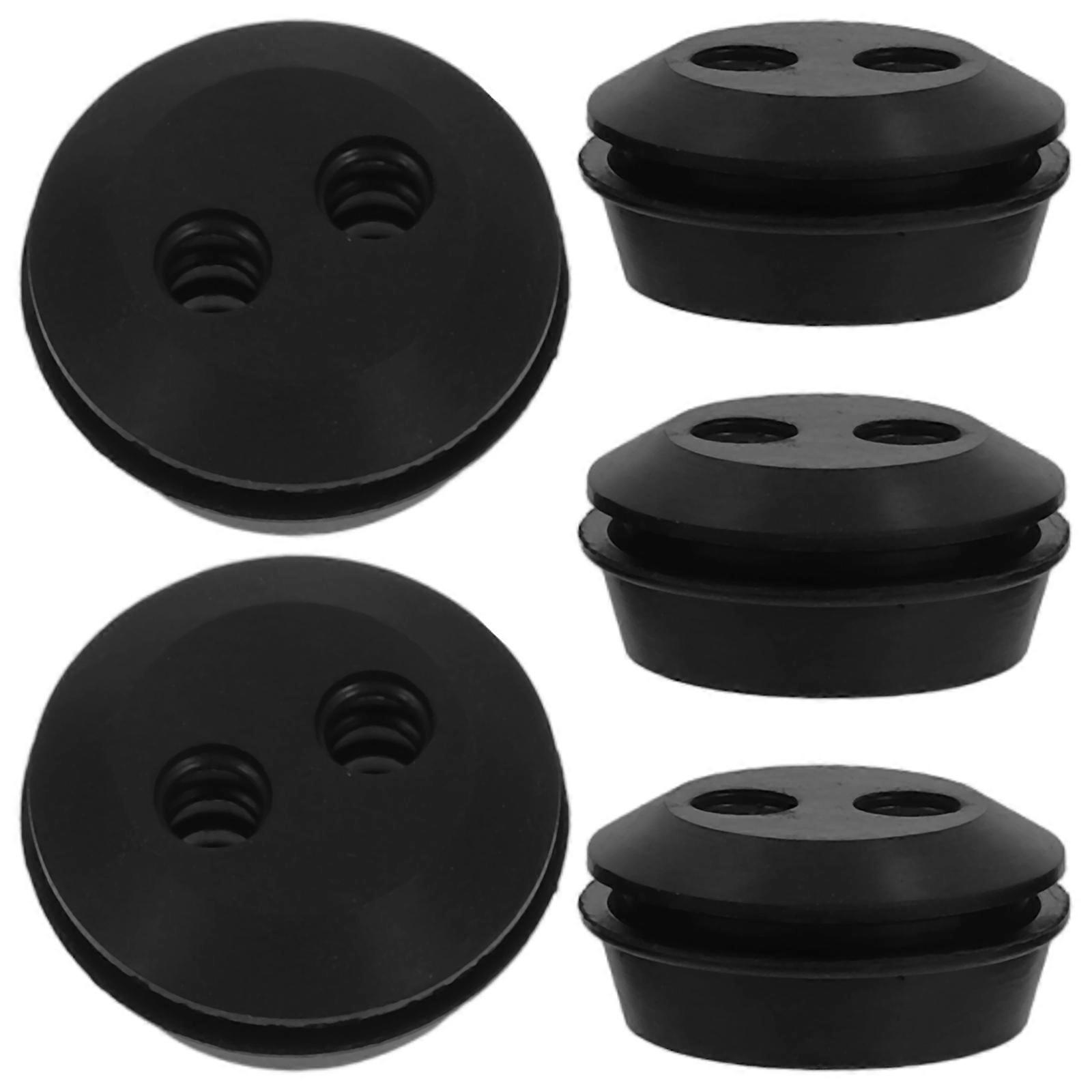 Garden Hose Plugs Lawn Mower Parts Outdoor Use Black 2.30X2.30X1.00CM Grass Cutting 5Pcs
