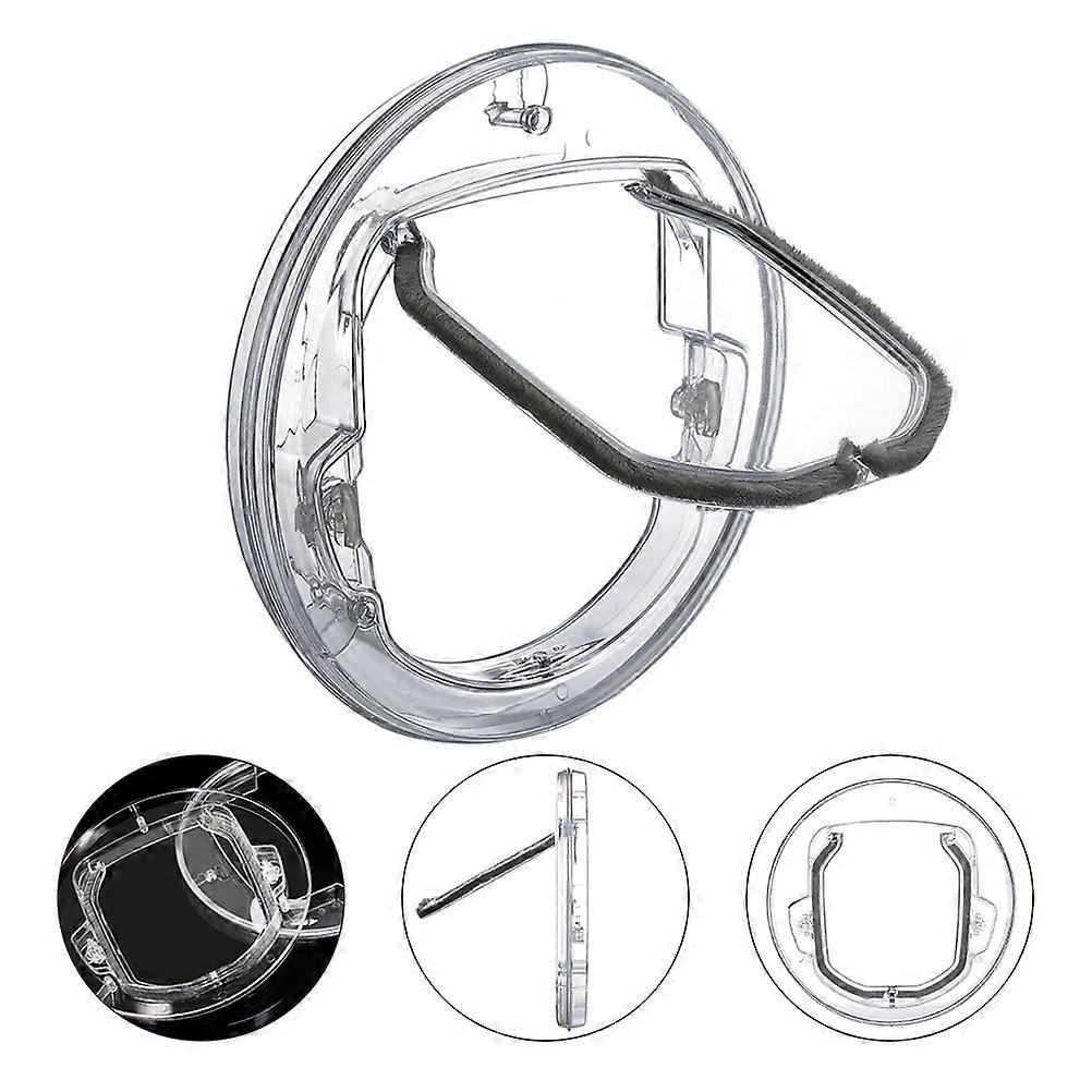 Adjustable Pet Door Round Plastic For Pets Entry/Exit 30X30CM 1Pack