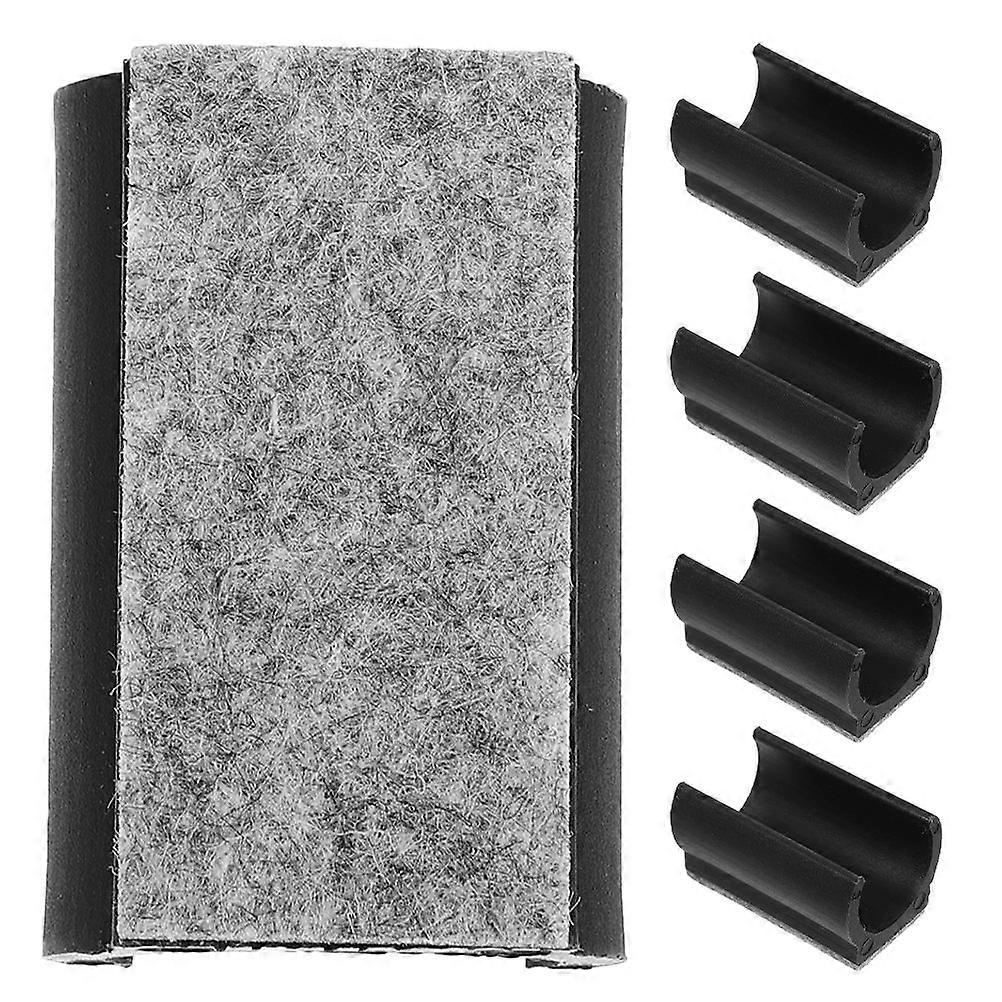 Antiskid Furniture Pads Scratch Prevention Office Use 5Pcs Black