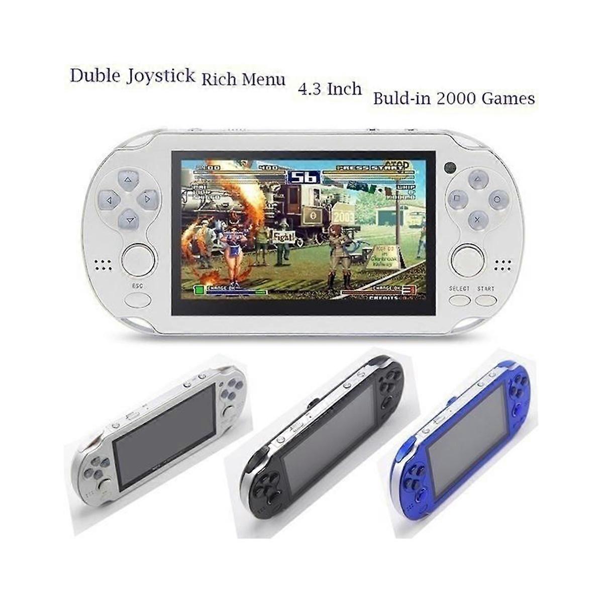 Portable Console Handheld Game Player Entertainment Travel Home Use Red 1Pack Multimedia Playback