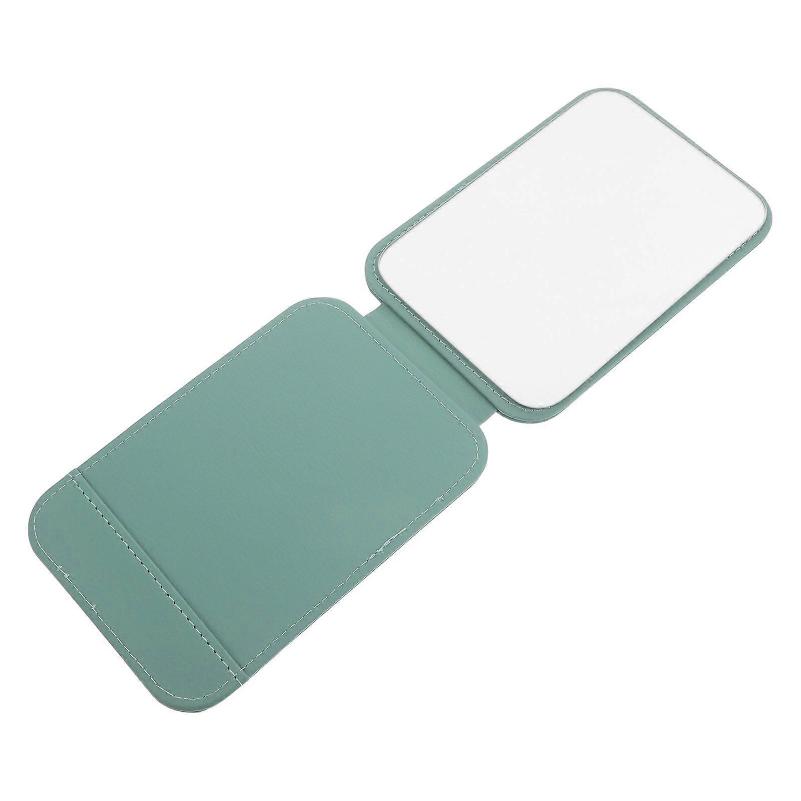 Traveling Mirror Foldable Desktop Stand Small Sky-Blue 16.00X11.00X1.20CM Portable For Office Desk 1Set