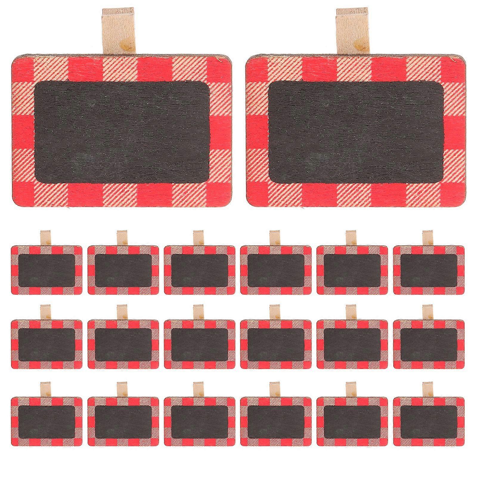 20pcs מיני קליפסים ללוח עץ קליפסים ללוח מיני מהדקים ללוח גיר מלאכת יד מעץ