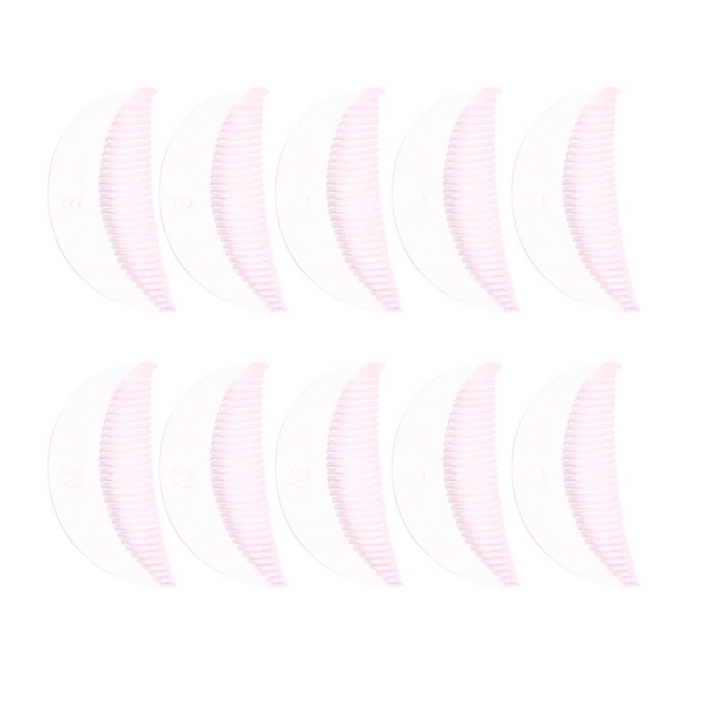 Reusable Eyelash Perming Curler Shield Pads False Eyelash Patches Silicone Makeup Tool for Daily Makeup 10 Pair