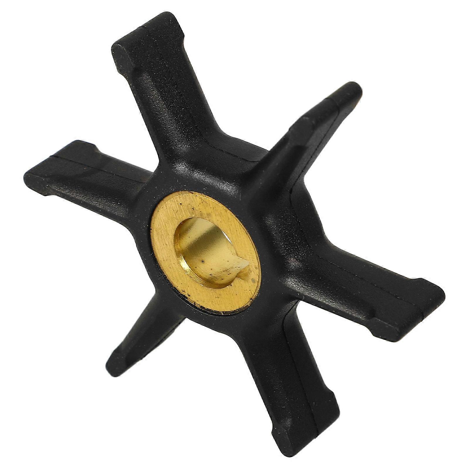 Pump Impeller Replacement Water Pump Impeller For Boat Maintenance Black Rubber Efficient Water Flow 1Pcs