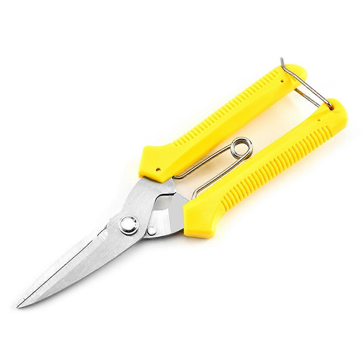 Telescopic Tree Pruner Fruit Branch Shears Simple Design PVC Material Yellow 2Pcs