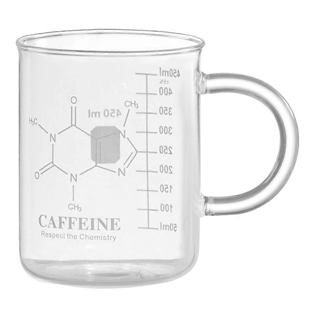 Precision Scale Glass Measuring Cup Transparent Easy To Clean For Coffee Mugs 4.7X4.3X3.5in 1Set