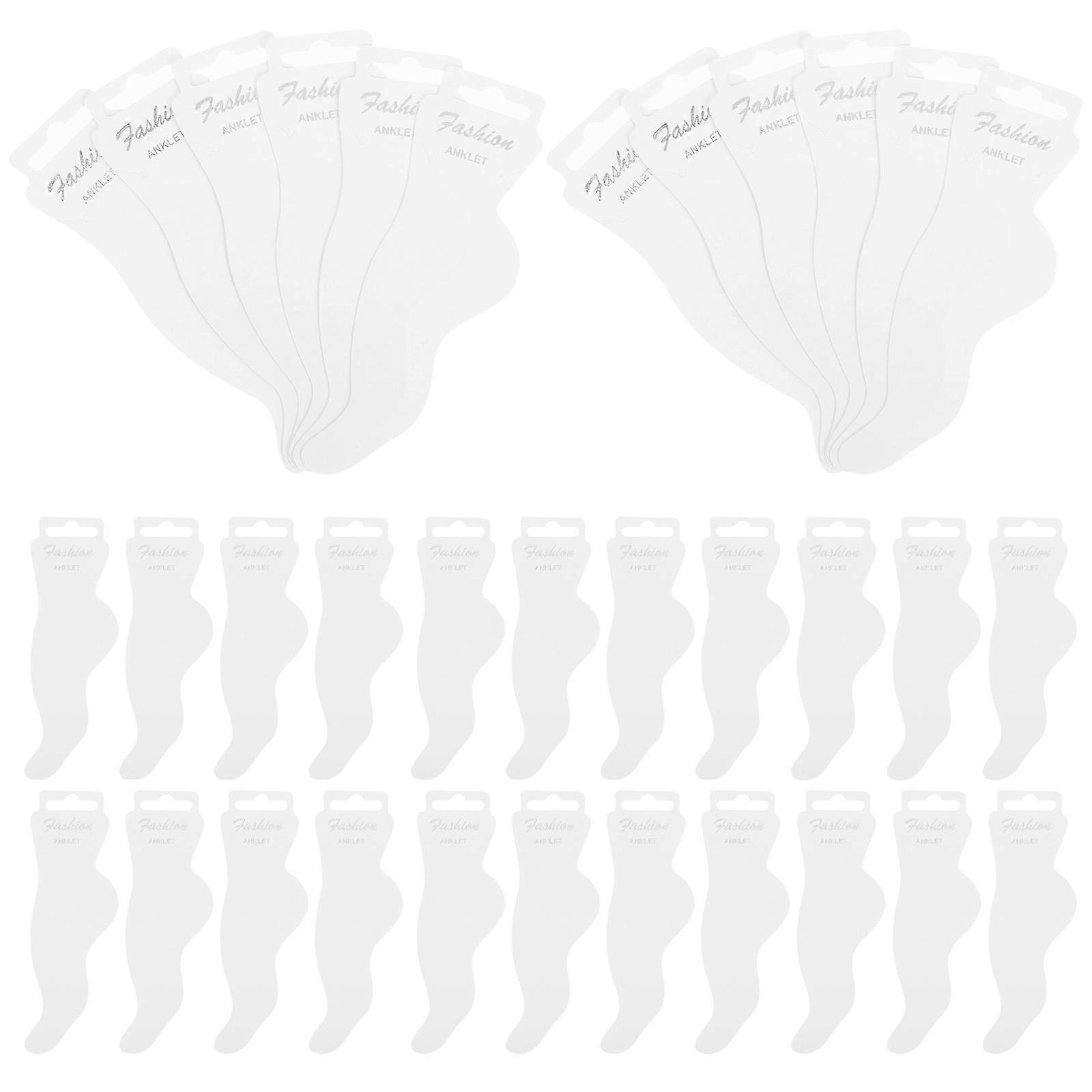 Jewelry Display Anklet Display Paper Cards 15.5x4.7cm Storage 100Pcs