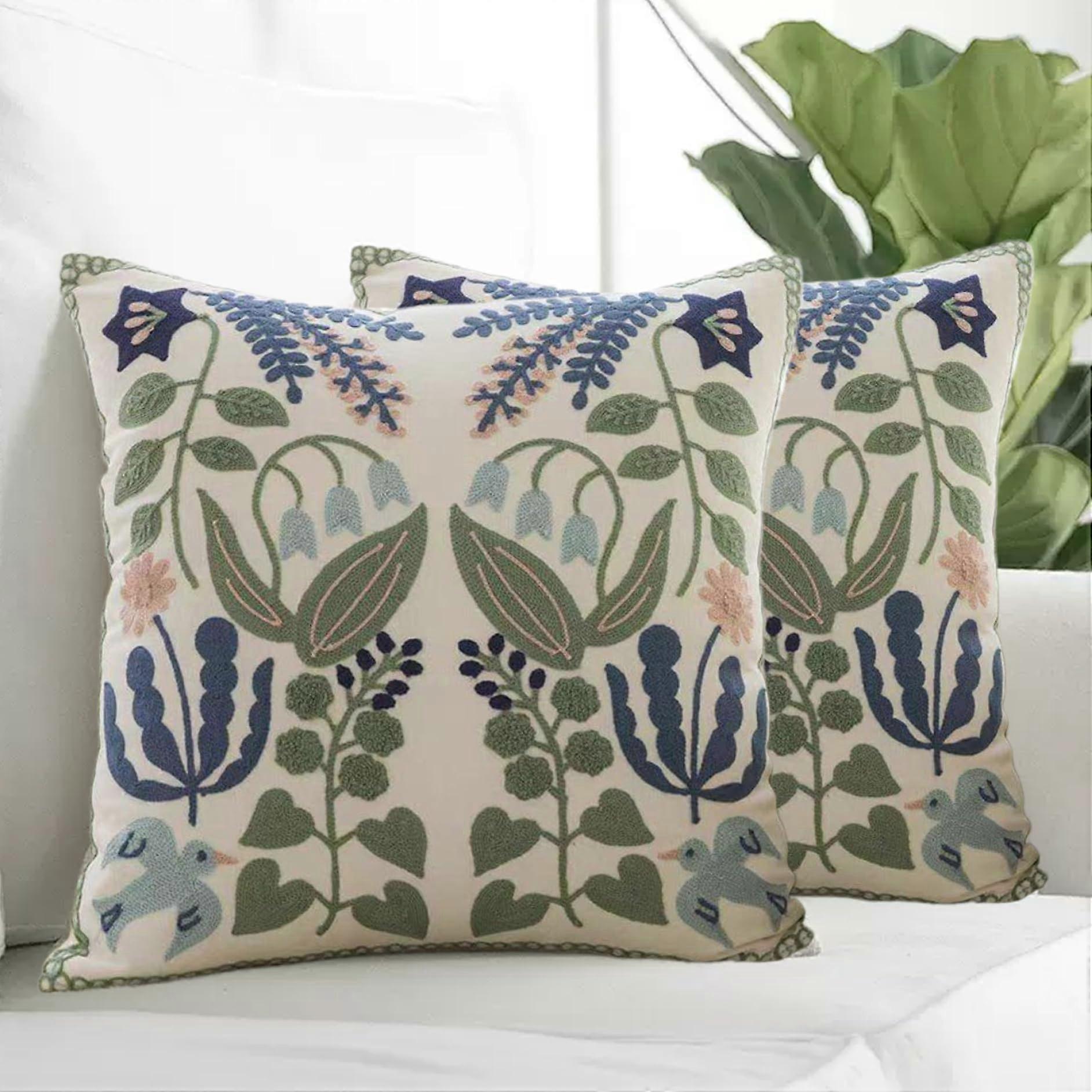 2 x cushion covers without core, 18 x 18 inches, minimalist canvas cushion covers.