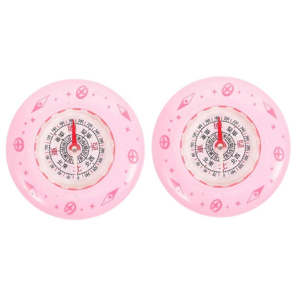 2 pieces Compass For Students Outdoors Mini Experimental Compass For Science Button Size Compass Set For Outdoor