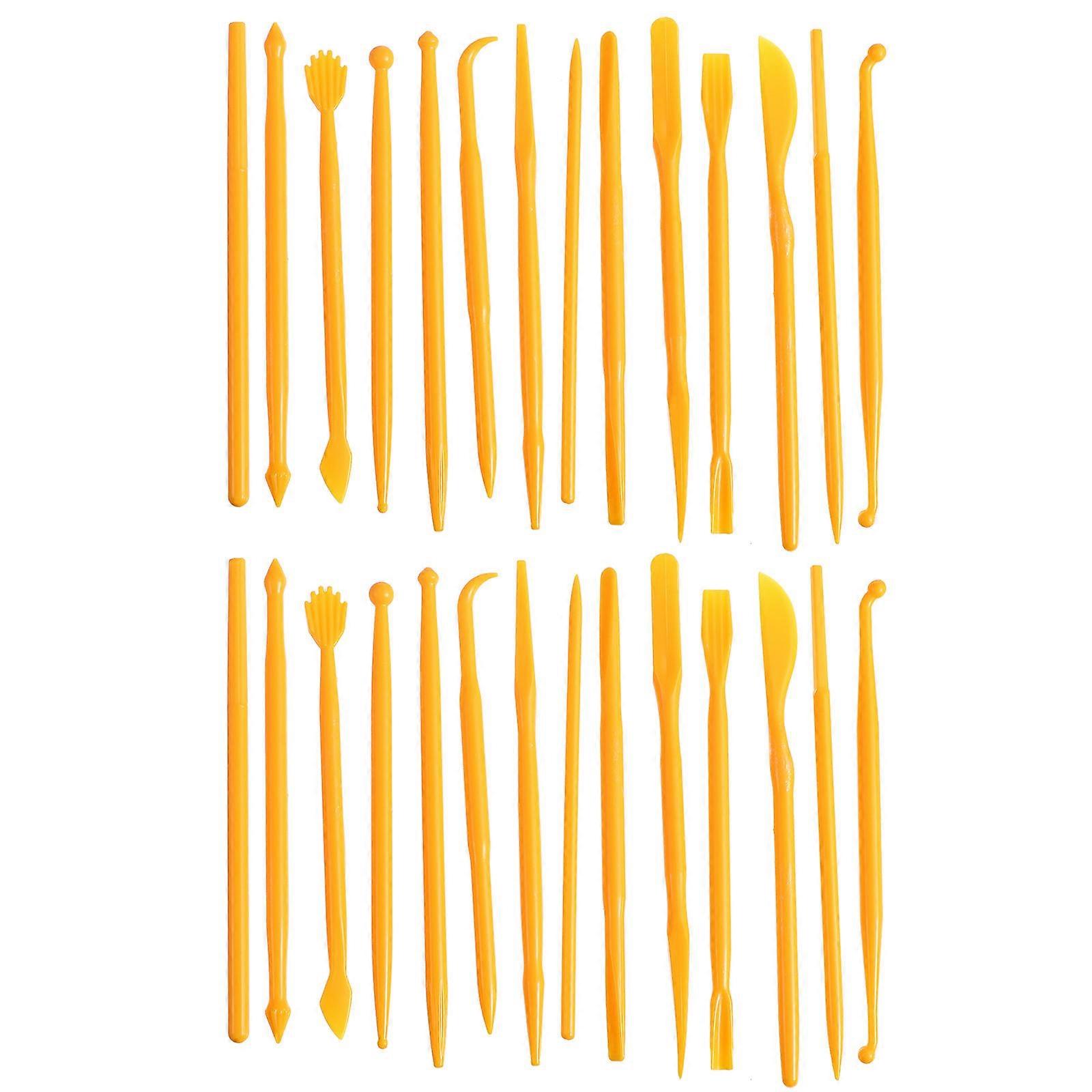 Clay Sculpture Tool Plastic Pen Diy Activities Artists 2 Sets