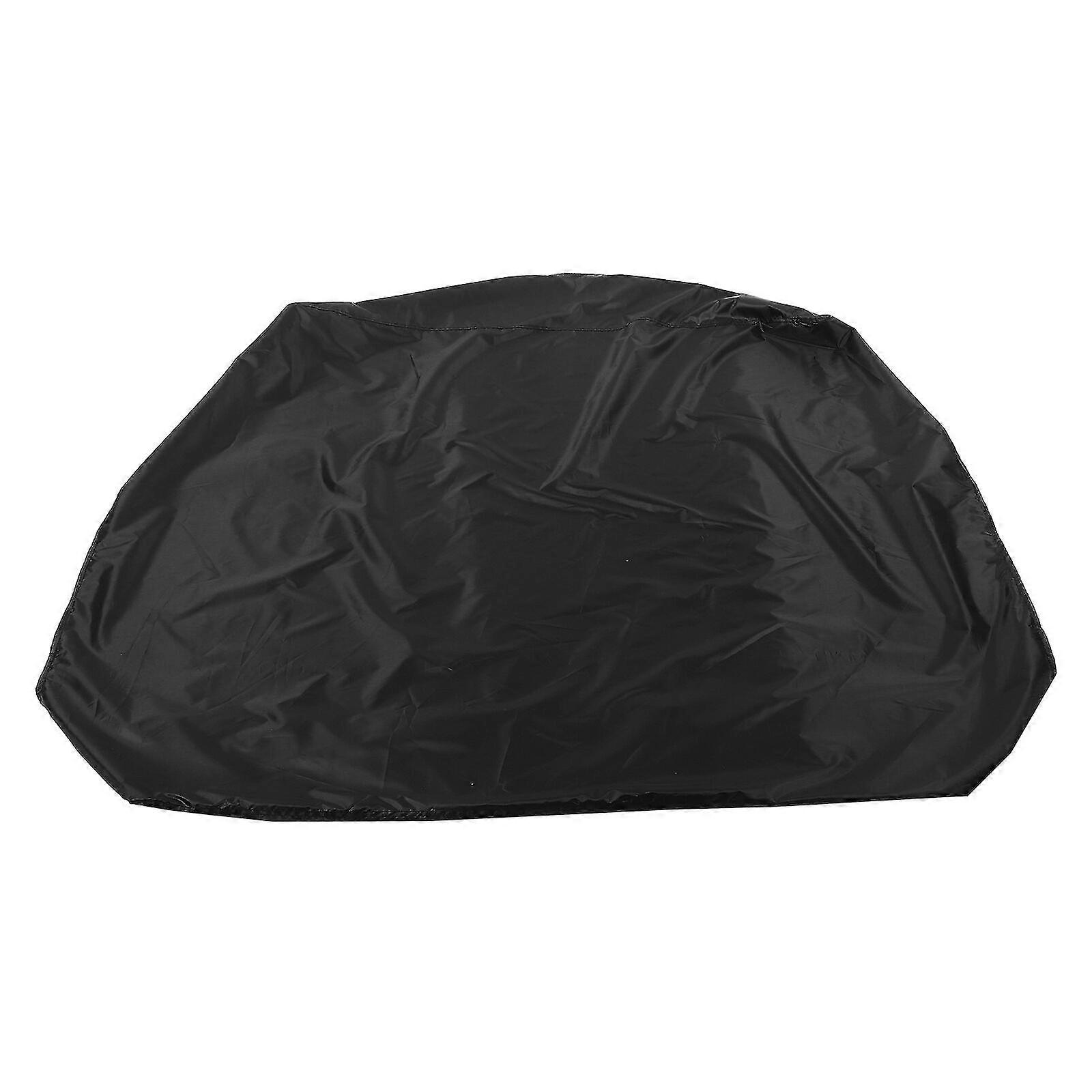 Sandpit cover dustproof sandbox cover waterproof sandbox protector with drawstring (120.00X120.00X40.00CM, black)