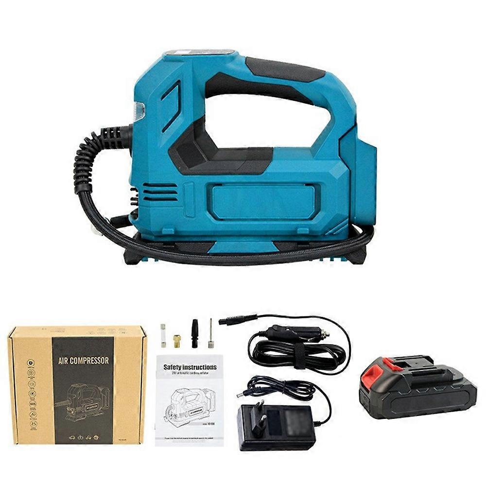 Cordless Tyre Inflator Air Compressor 150 PSI Digital Display Car Cigarette Lighter Pump with 1 Batt