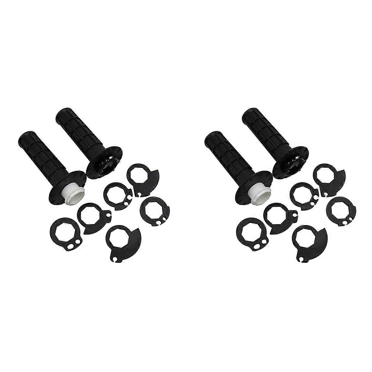 Universal Motorcycle Handlebar Grips with The Snap-in Cam Black