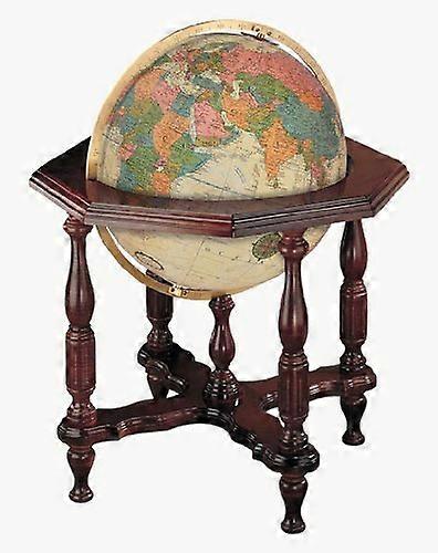 Replogle Statesman Illuminated Floor Globe, Antique 20"
