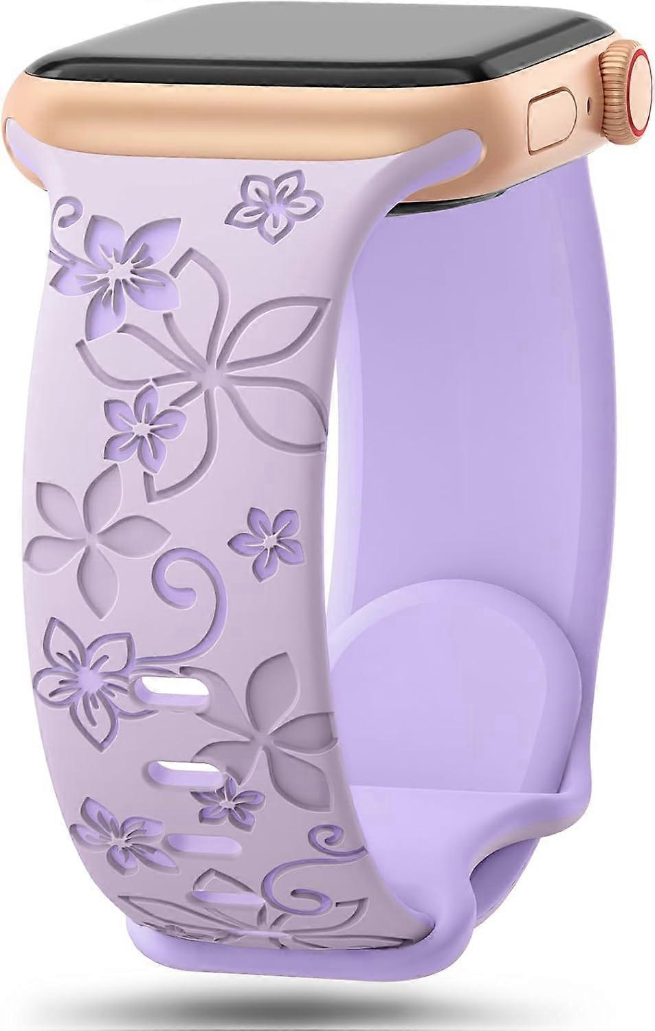 1pcs Compatible Apple Watch Women's Strap, Cute Flower iWatch Strap