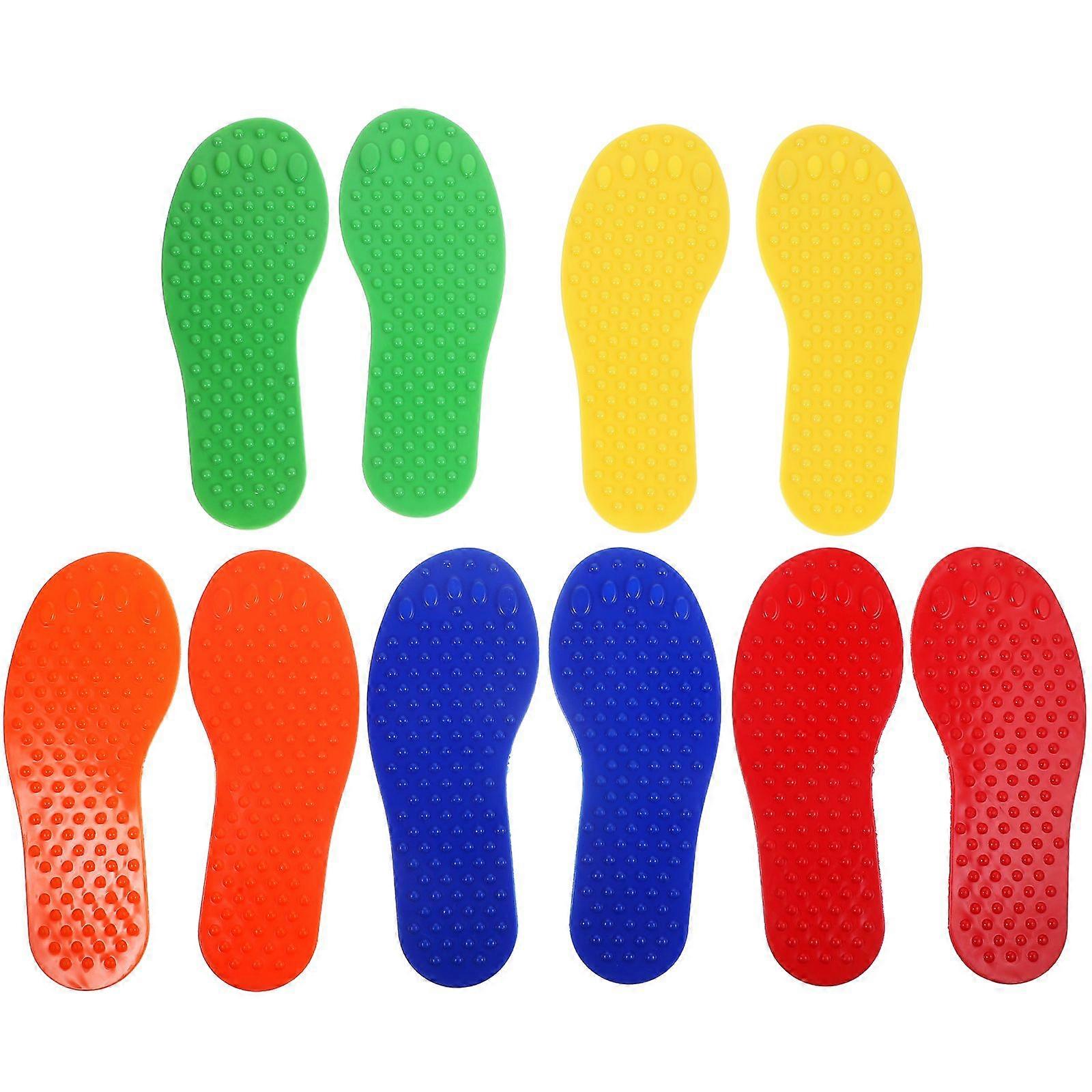 10 قطع علامات تدريب كرة القدم التدريب الرياضي السجاد ماركر علامات تدريب كرة القدم علامات آثار أقدام علامة