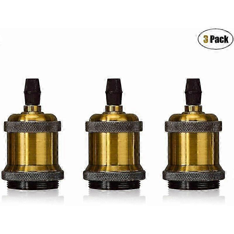 2025 Latest Model Set of 3 E27 Vingate Edison Lamp Sockets Screw Light Bulb LED