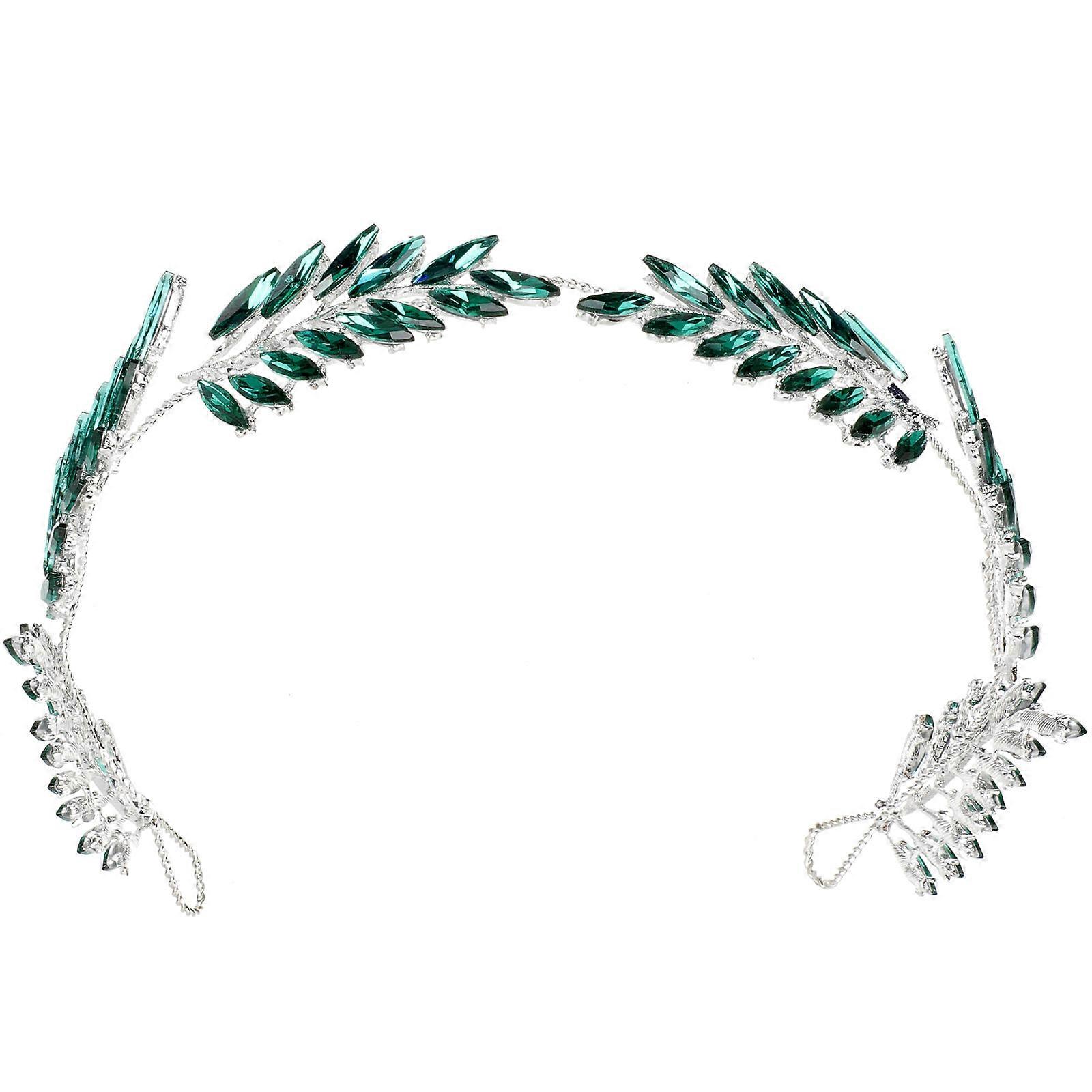 It looks like you're referring to a product listing, possibly for a **crystal headband** intended for weddings, festivals, or special occasions.