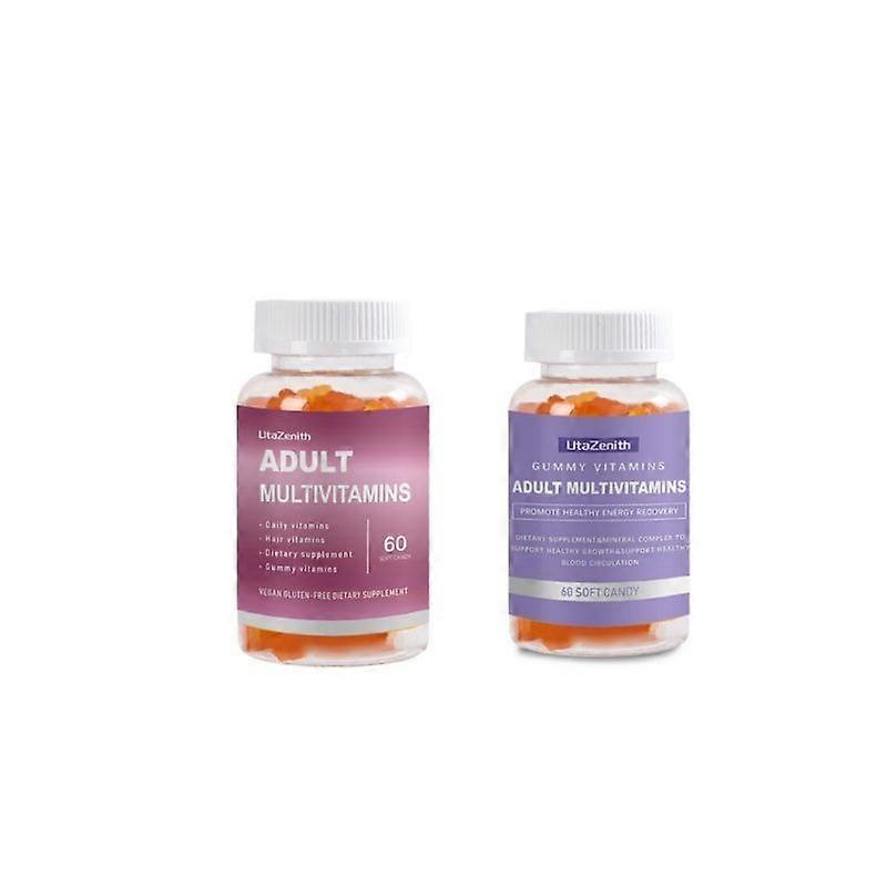 Multiple vitamin gummies, dietary supplements, containing vitamin B6, combination pack