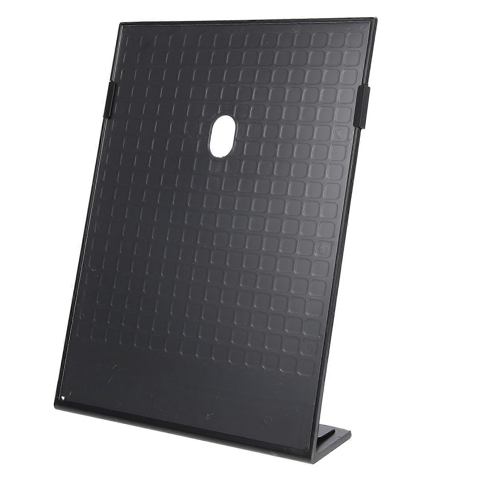 Table Menu Card Holder L-Shaped Plastic Sign Stand Dustproof Holding Menu 1Pack