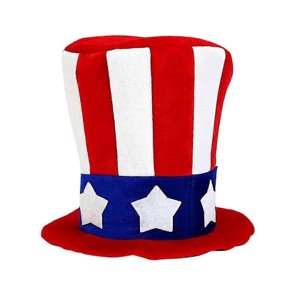 Unique Independence Day Hat Christmas Tree Topper Lightweight Patriotic Decoration for Holiday Parties and Home Decor