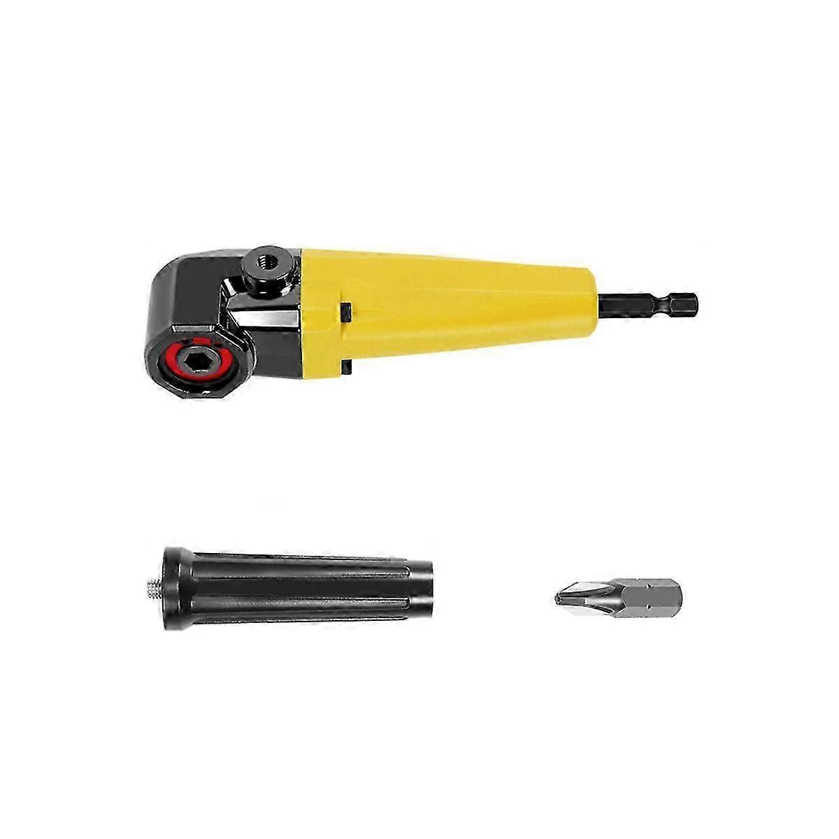 90 Degree Right Angle Extension Driver Drilling Adapter for Hex Wrench and Drill Bit Socket