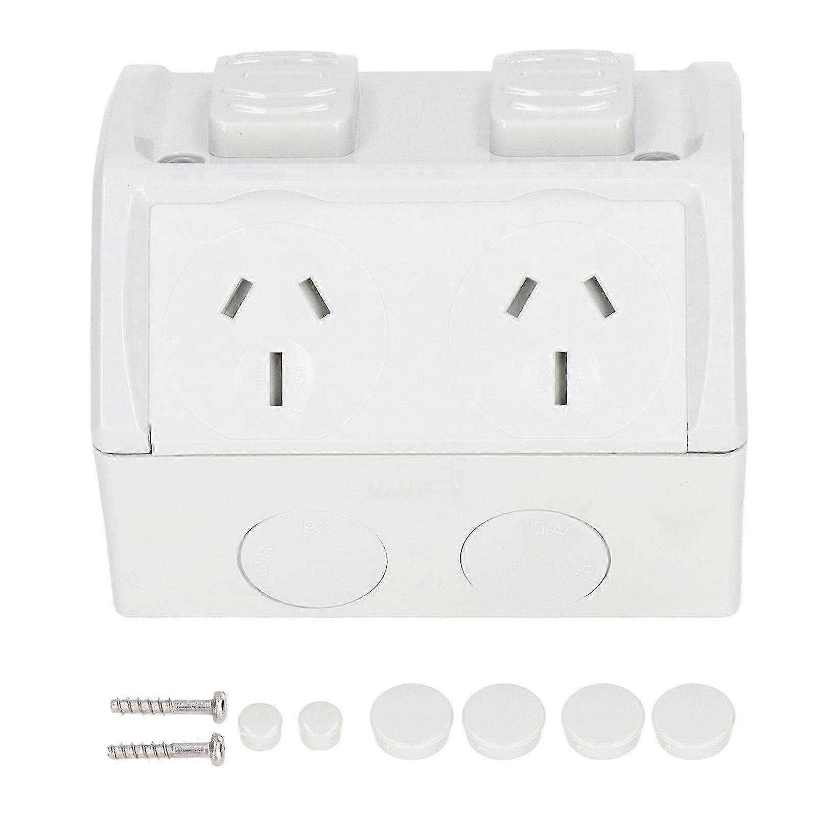 Prise de courant étanche à 3 trous AU Standard 220V 15A pour une utilisation en extérieur