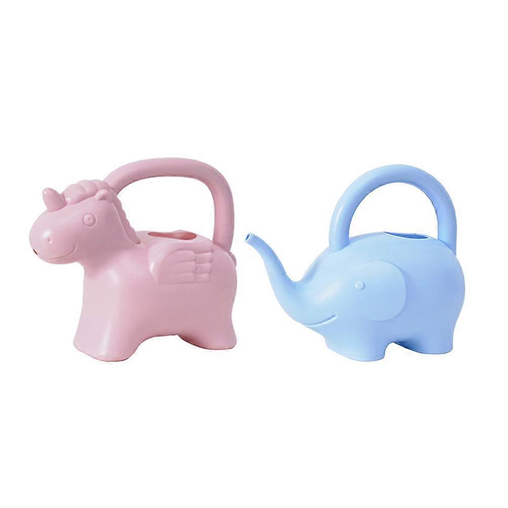 子供じょうろ缶ガーデニング植物散水器収納用2個の色の詰め合わせ