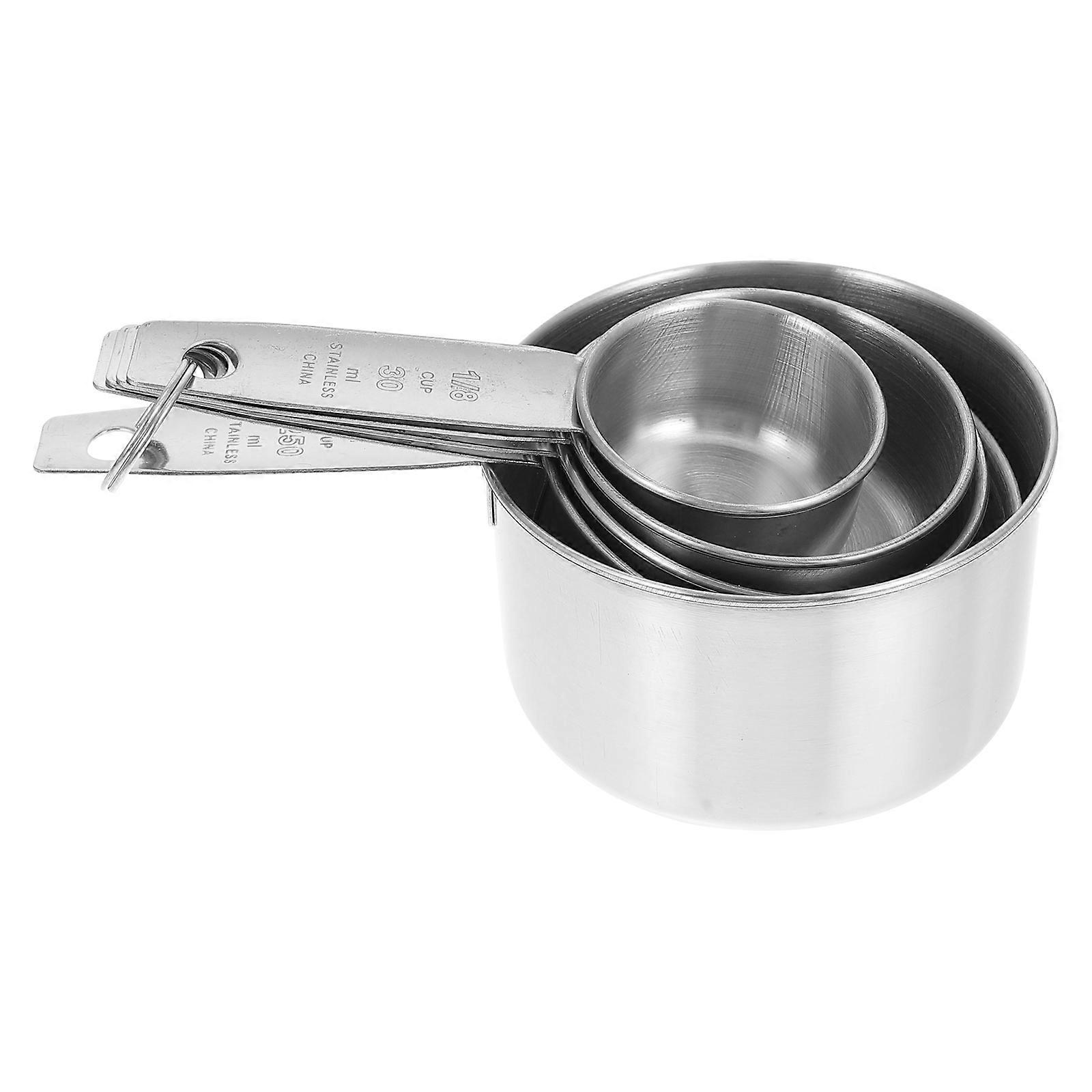 Stainless Steel Measuring Cups Set for Home 5Pcs Kitchen Baking Tool