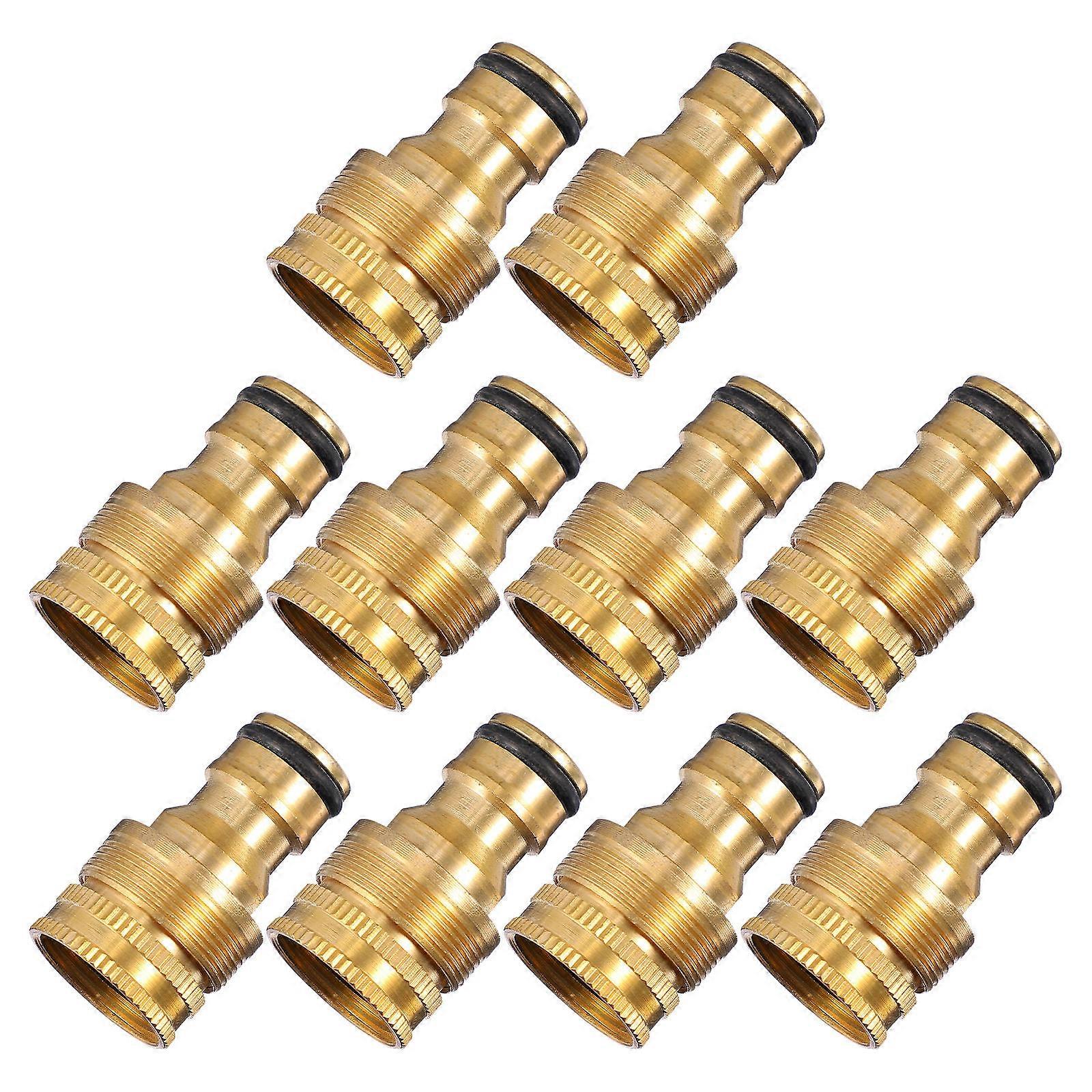 Golden Faucet Connector for Tap Made of Durable Copper with Smooth Surface and Easy Installation 10pcs
