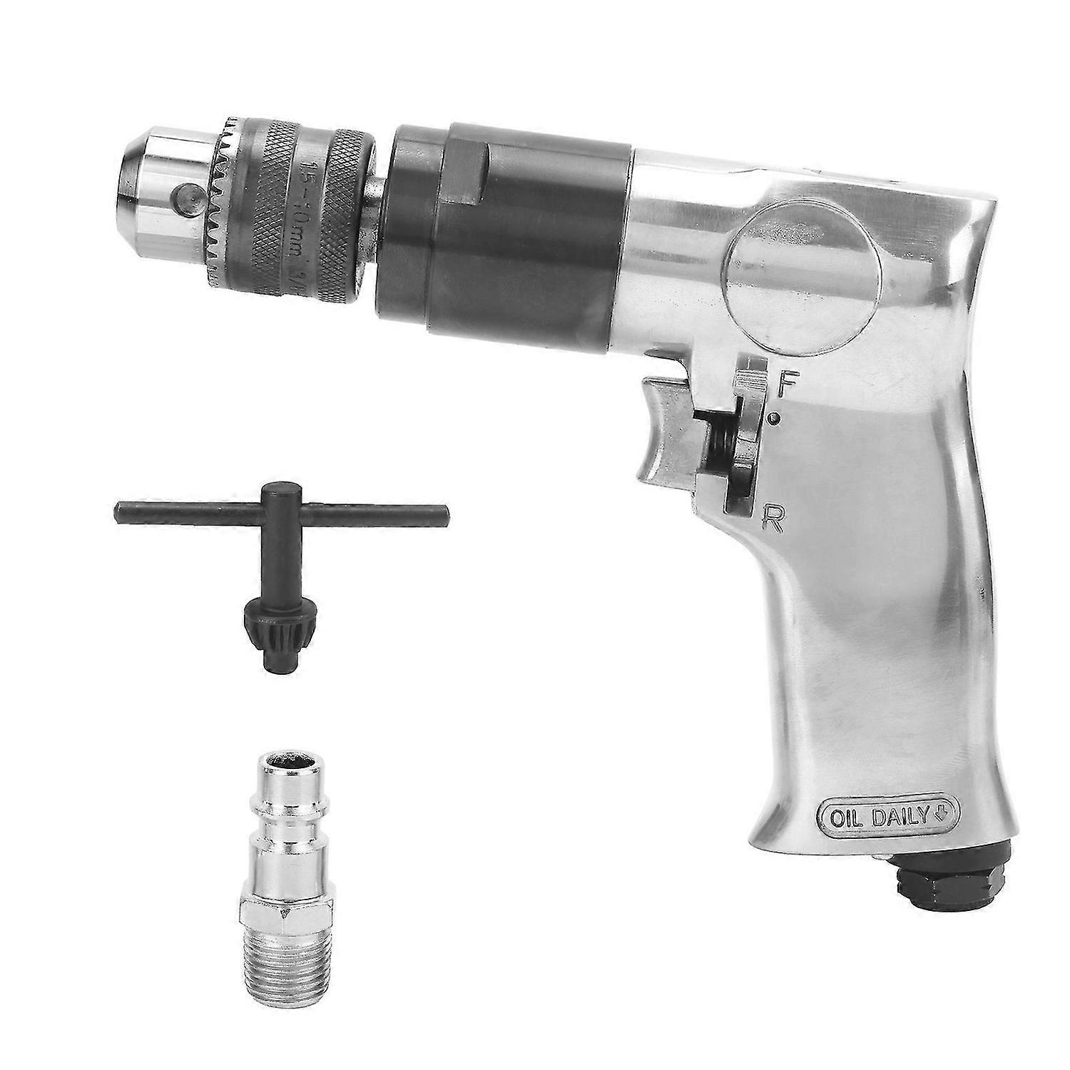 3/8in Pneumatic Drill CW and CCW Handheld Alloy Steel Drilling Machine with Wrench Air NozzleEuropean Style