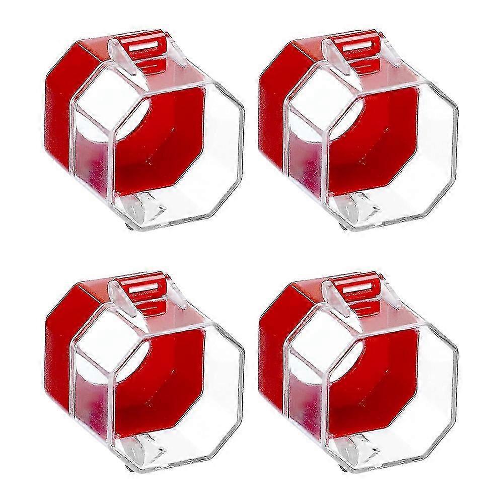 Switch Protector Cover, 4-Pack Plastic Safety Lockout for Toggle and Push Buttons